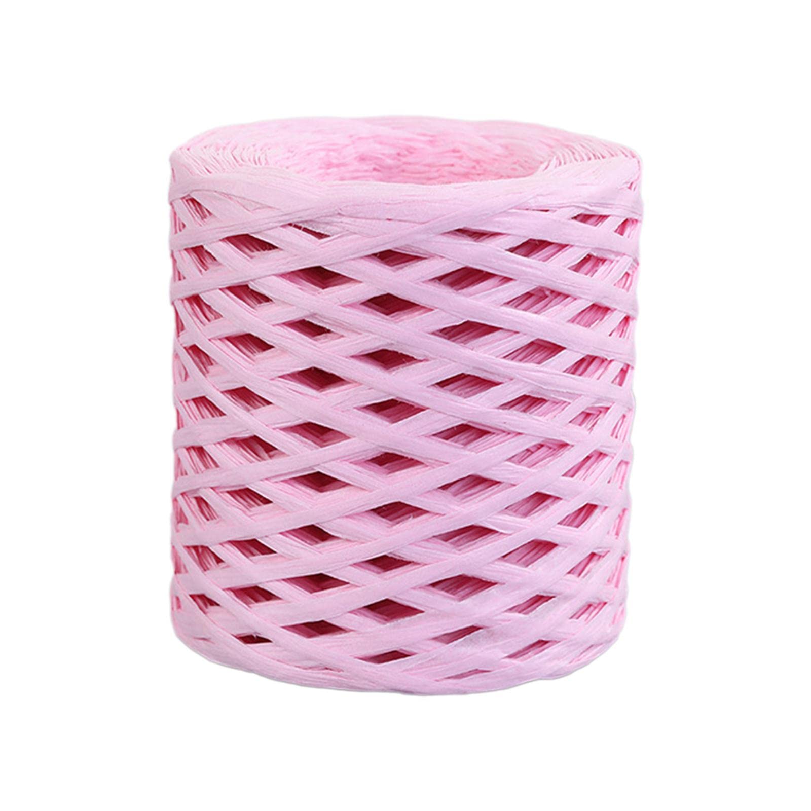 218.72yd Raffia Paper Ribbon Decor for Weaving Gift Wrapping DIY Craft Pink | Ribbon | Crafting Pieces | Multi-Purpose Craft Supplies-image-6