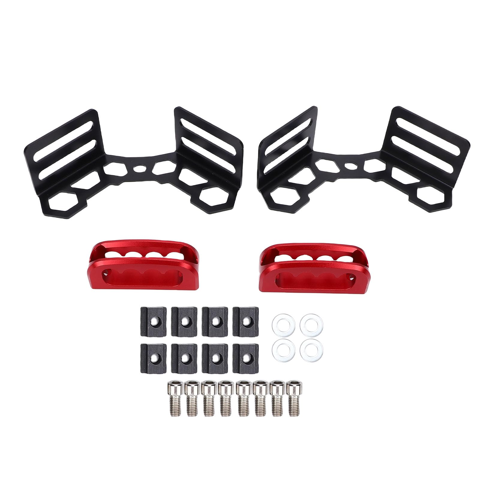 SIXRUN Kit Tacchetti per Soffietti Angolari per Sponda del Letto, Ancoraggi in Acciaio Durevole Adatti per 2005-2015, 2 Set, Installazione Semplice