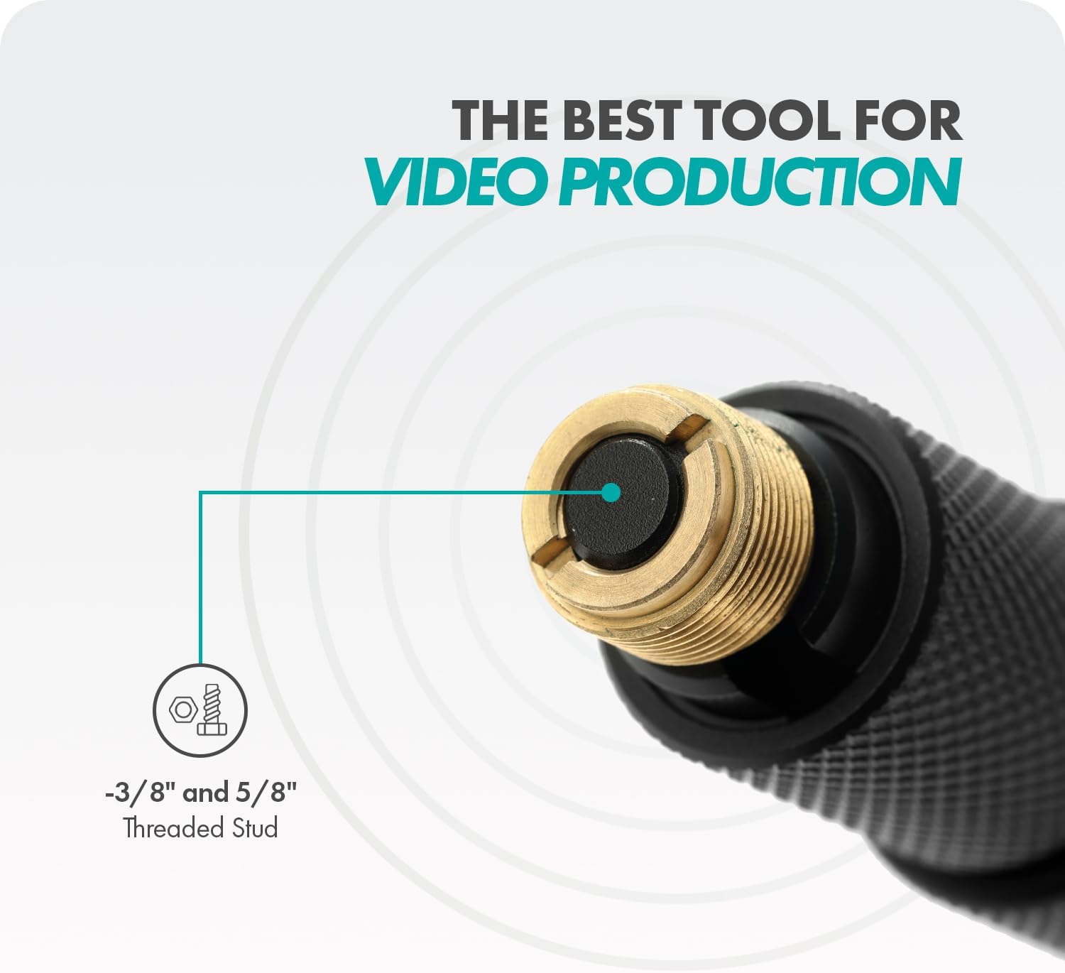 Movo CMP-15 Professional Aluminum Boom Pole for Shotgun Microphones – Compatible with Rode NTG Series, Sennheiser MKE600, Audio-Technica AT875R & More