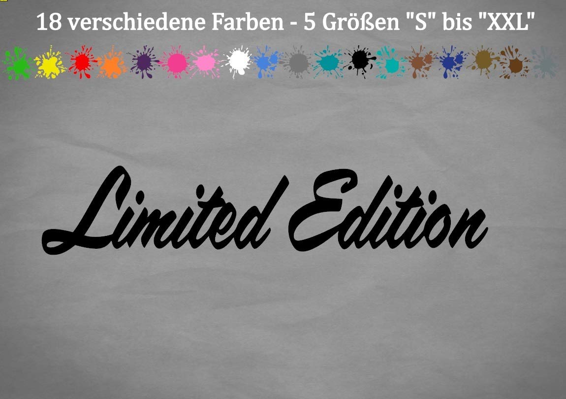 Adesivo per auto “Limited Edition” in vinile, JDM OEM, 64-verde, 15 x 3 cm