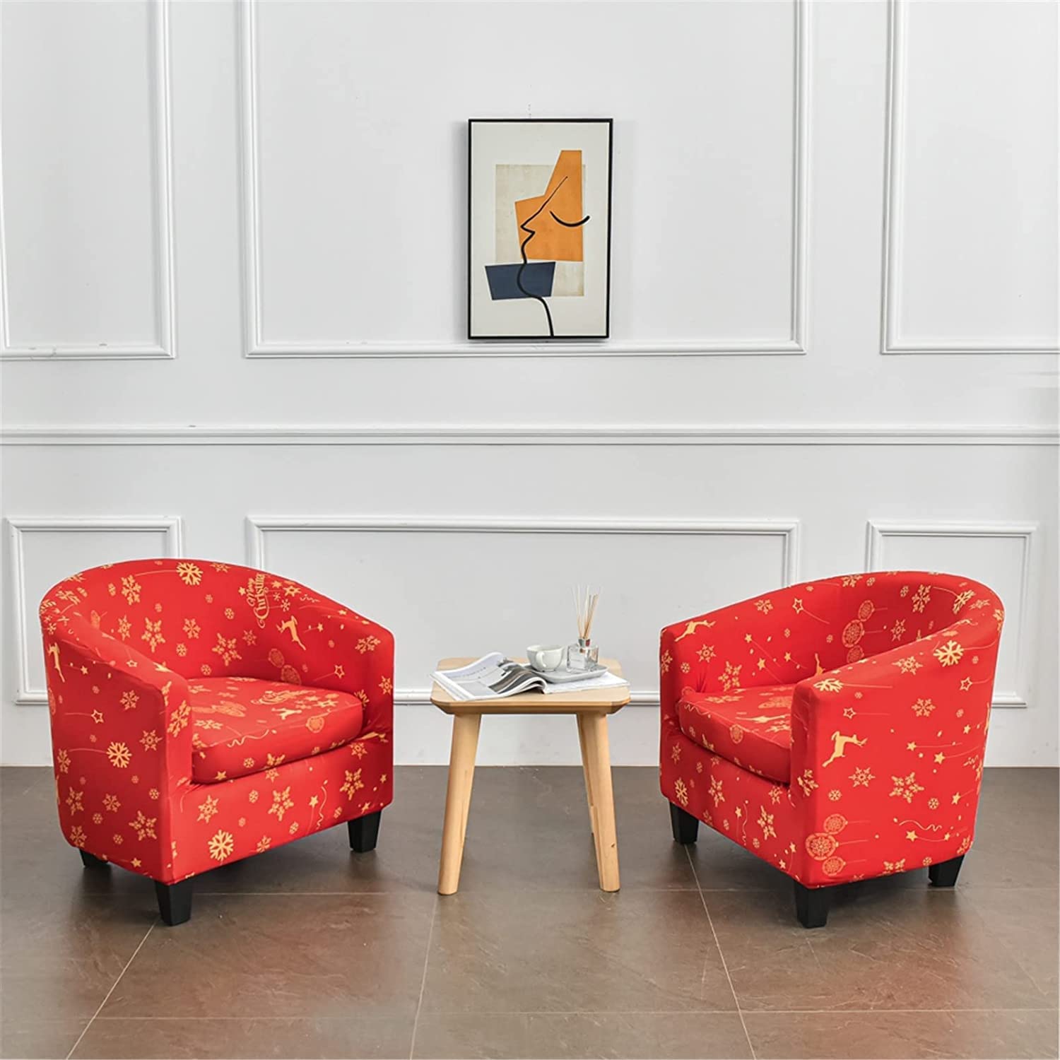 Copripoltrona Chesterfield Elasticizzato - 1 Posto, Antiscivolo, Lavabile, Per Sedia Da Club, Design Stampato - Foto 11