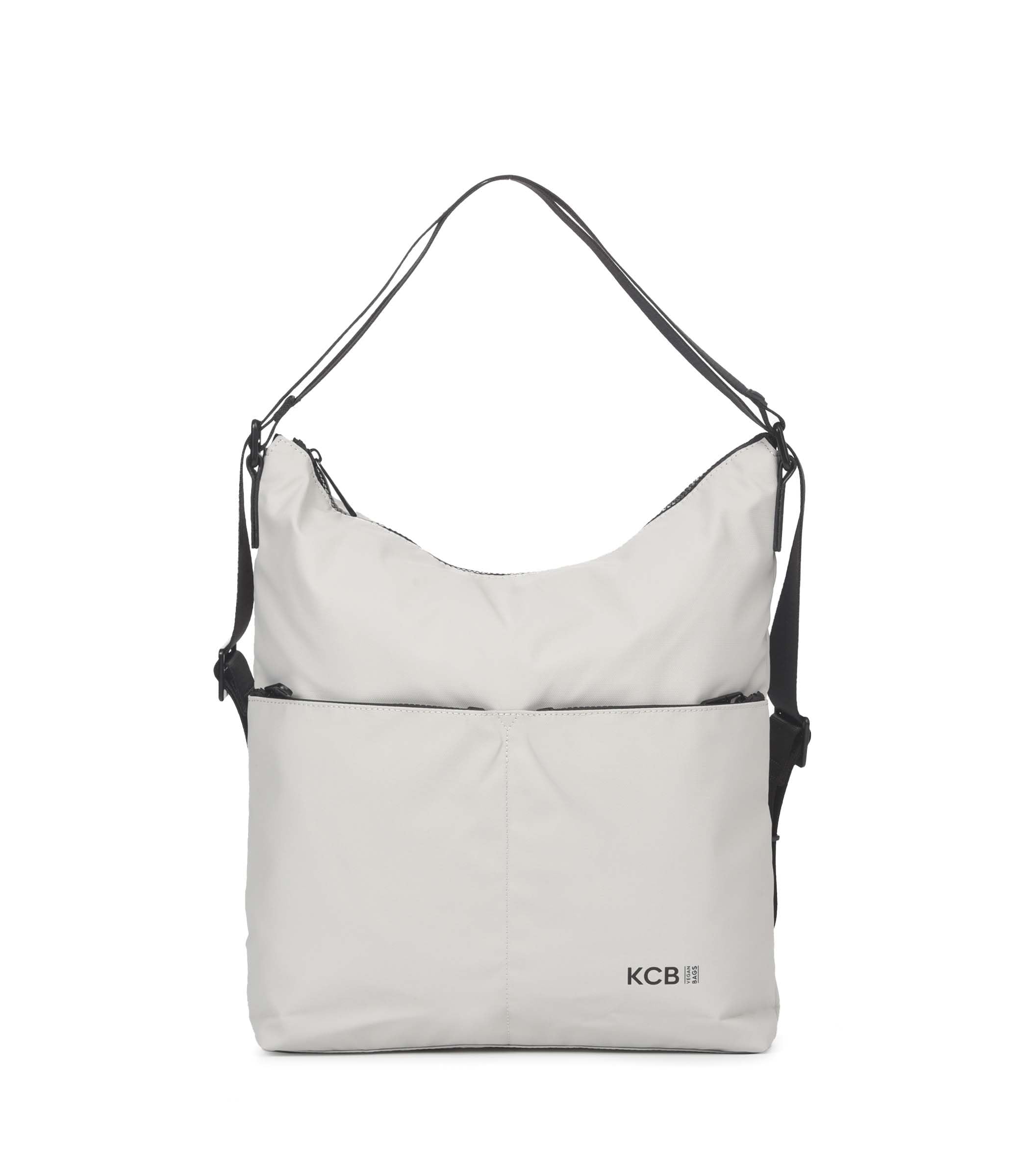KCB Bolso-Mochila Dual | Versátil y Práctico | Múltiples Bolsillos con Cremallera | Material Resistente | Asas Ajustables | 100% Vegano