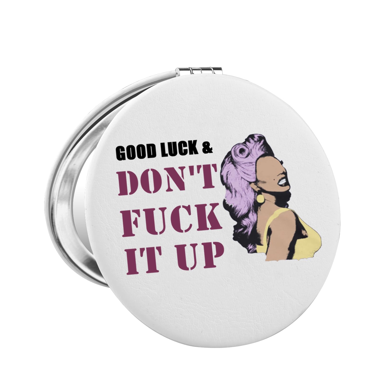 FAADBUK Ru Paul Pocket Mirror Drag Race Show Lover Gift Drag Queen Merchandise for Her (Good Luck Mirror)