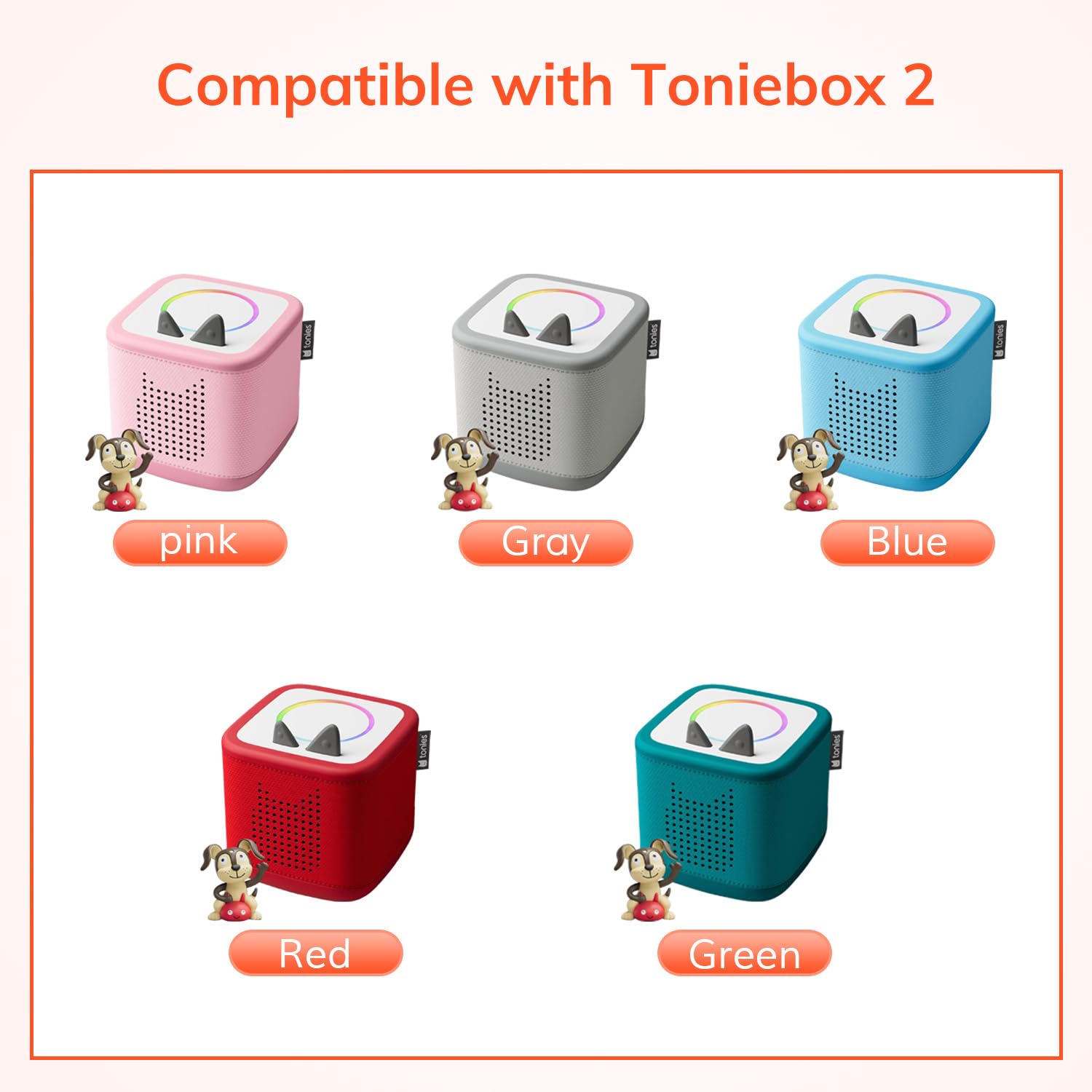 Caricabatterie per Toniebox 2, cavo di ricarica tipo C e blocco adattatore da parete adatto per Tonie Box 2