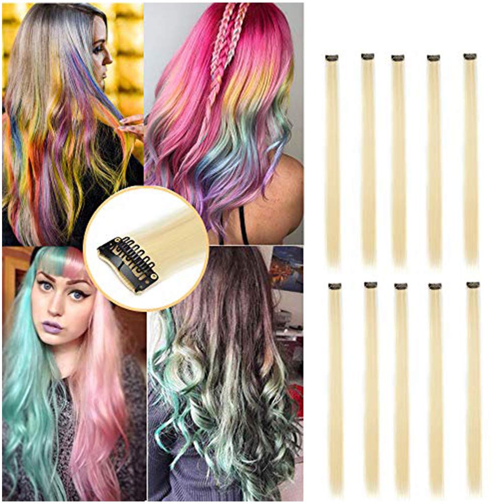 36 Ciocche Colorate Per Capelli Bambini Con Clip – Extension Trecce E Dritte – Idee Per Feste E Compleanni - 6