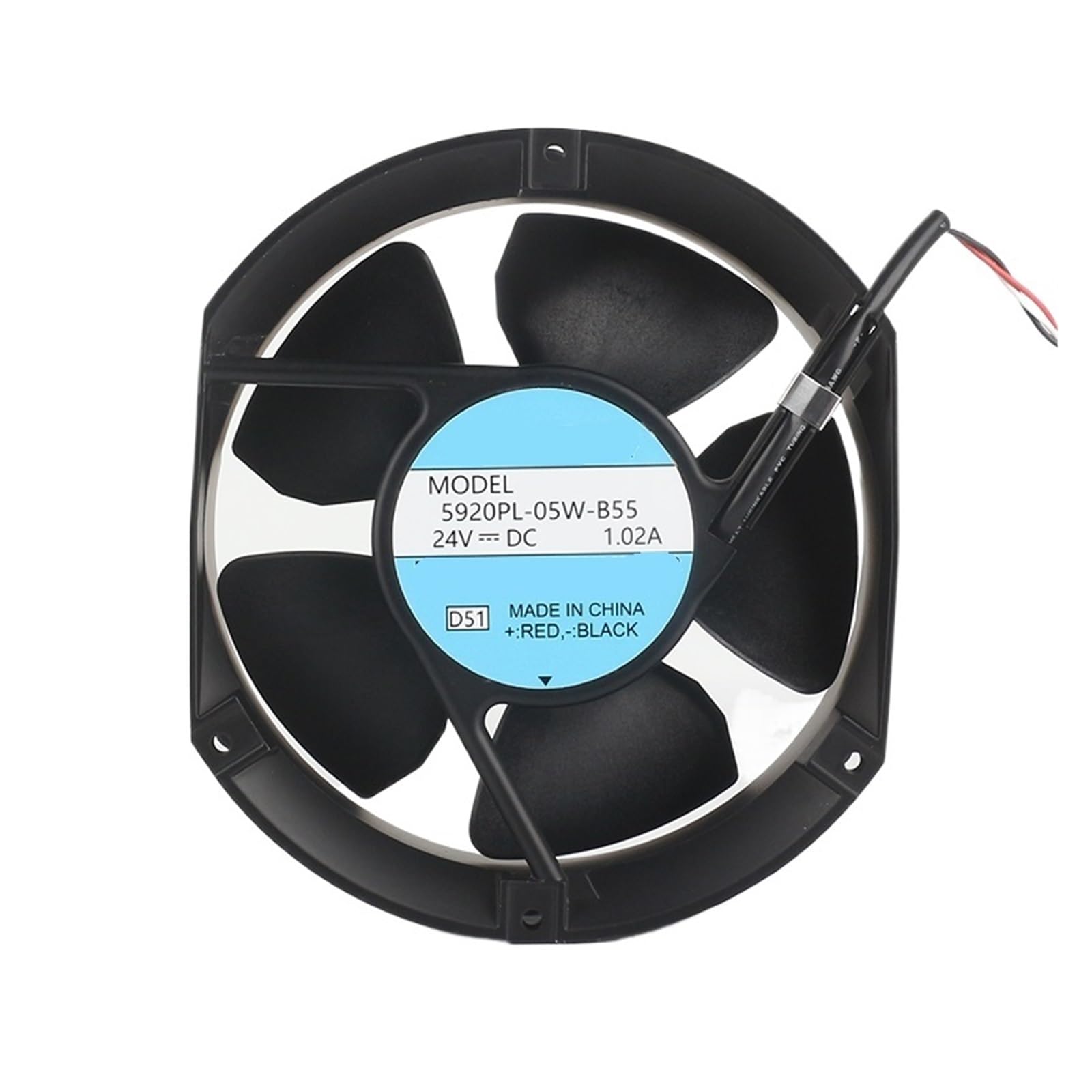 PEQYUACTE 5920PL-05W-B40/B49/B55/B60/B70 Cooling Fan DC24V 0.95A 172 * 150 * 50MM(5920PL-05W-B55)
