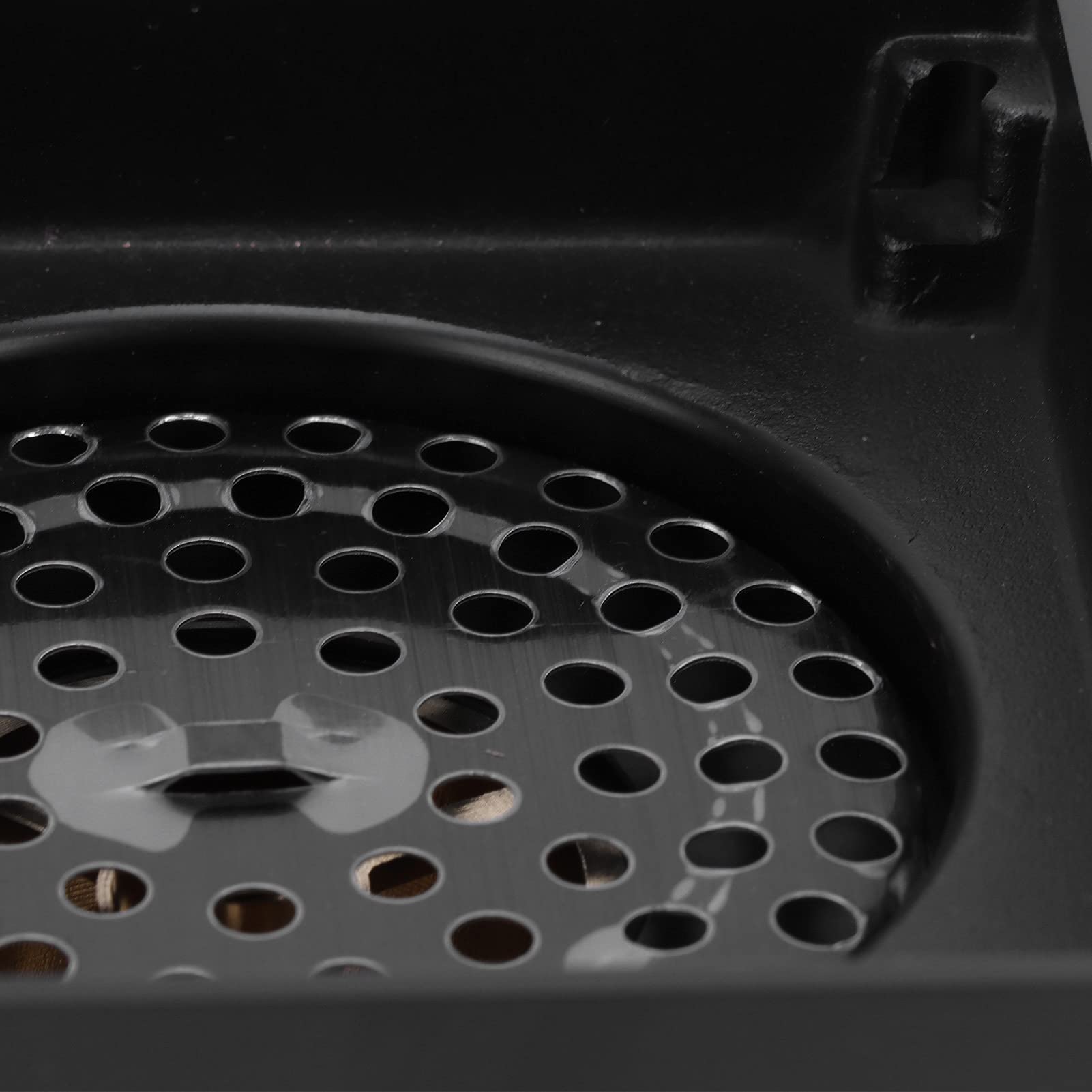 Buachois Scarico a Pavimento,10x10 cm Piletta Doccia a Pavimento Quadrato Nero con Griglia di Copertura Rimovibile,Doccia Quadrato Scarico a Pavimento in Rame Filtro per Cucina Bagno Balcone