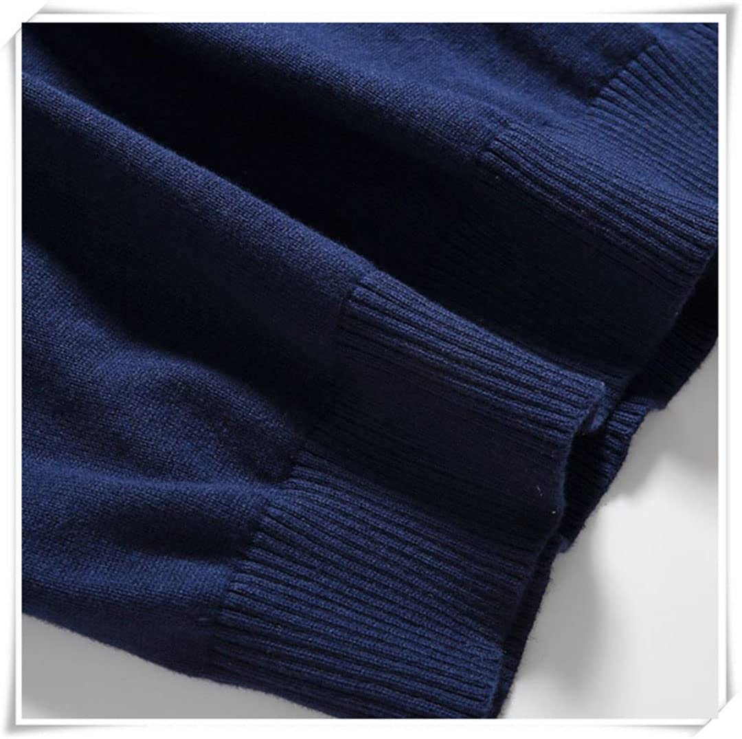 Inverno Uomini Casual Scollo A V Solido Mantenere Caldo Maglione Manica Lunga Maglioni, Bue, XL