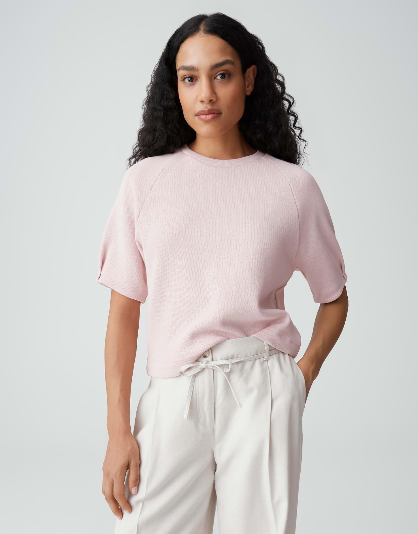 OPUS Damen Sweatshirt | Sweatshirt aus nachhaltigem BCI Cotton Mix Regular Fit
