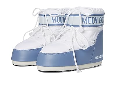 MOON BOOT Icon Low Nylon Boots Elephant Grey/White