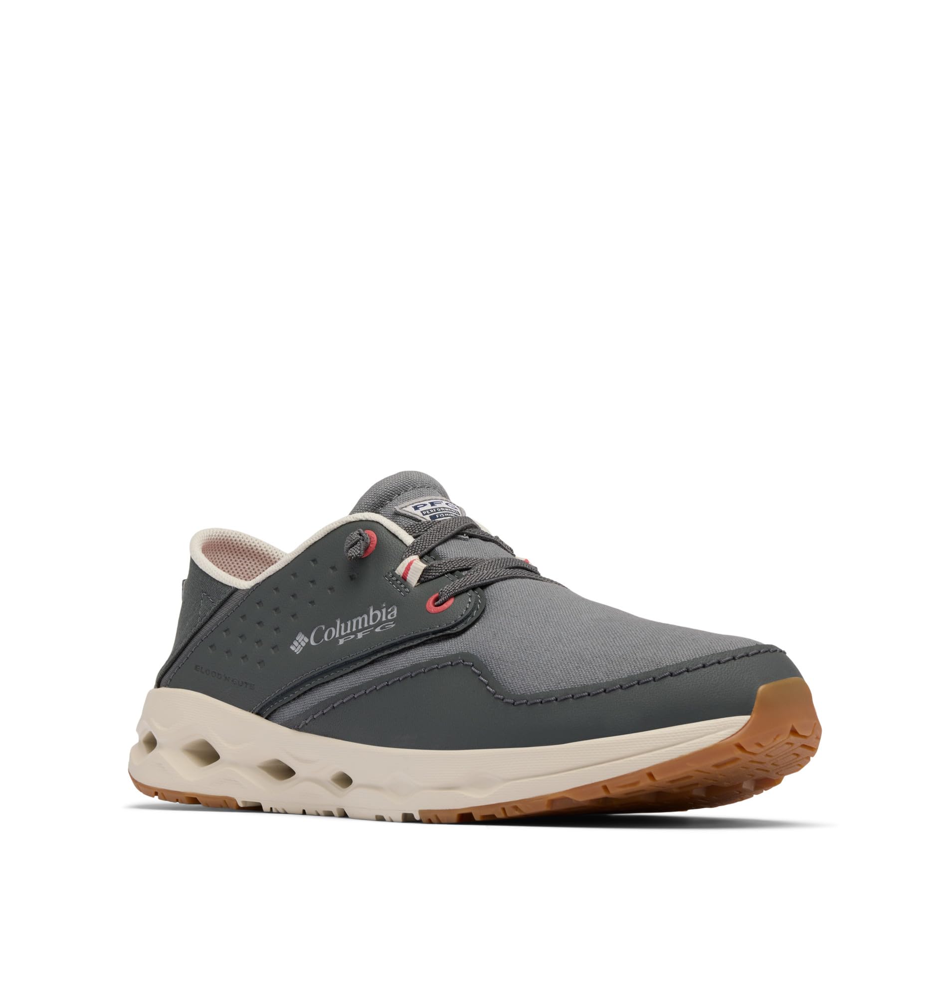 Columbia Mens Bahama X Relaxed, Grill/Sunset Red, 11