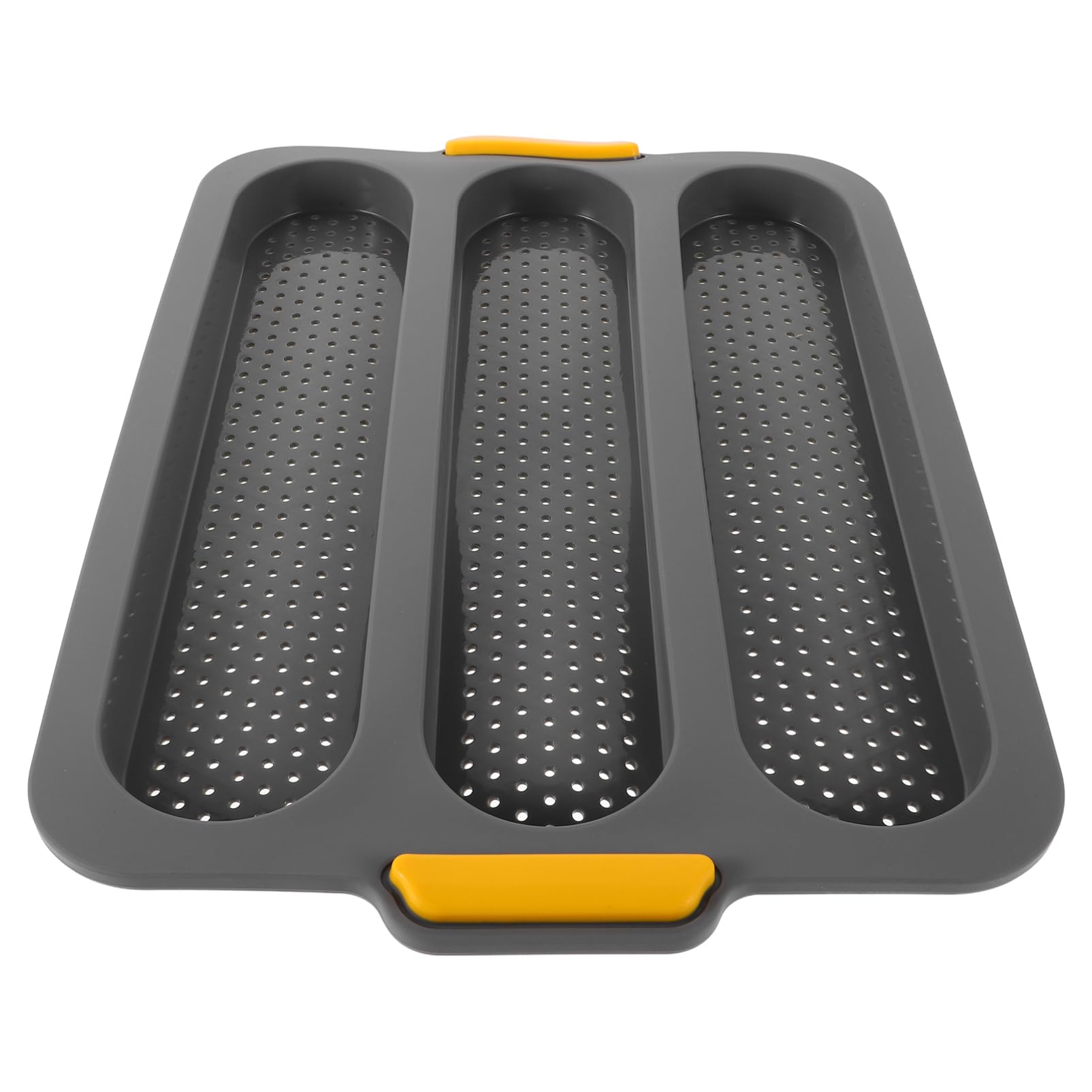 Ciieeo Silicone Baguette Pan Non Stick Slot Baking Mold for Homemade French Bread Versatile and Space Saving Design for Baked Baguettes