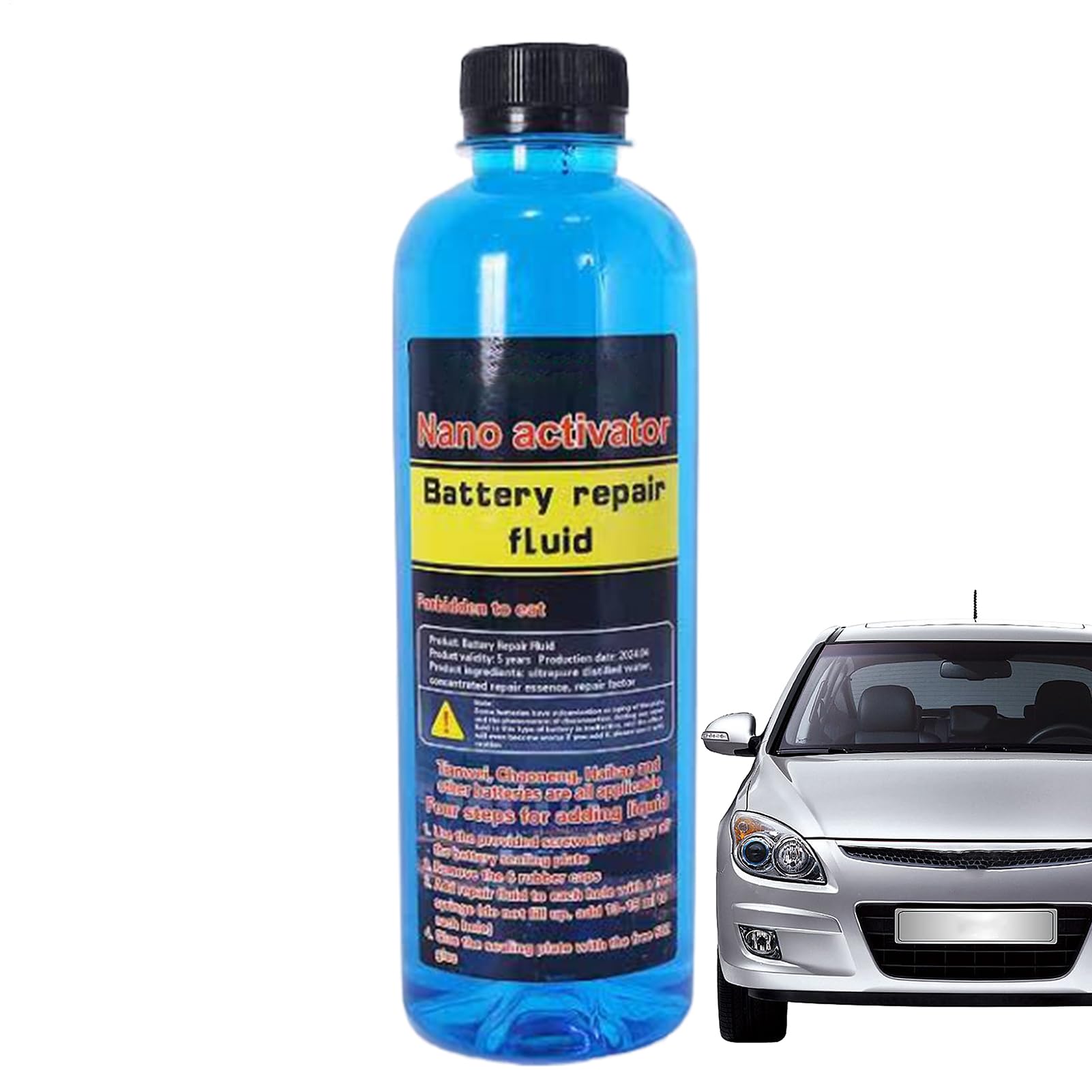 Solution pour la réparation de Batteries - 500 ML de Liquide de Restauration de Batterie et de désulfateur - pour Automobile, véhicules, mécanique, intérieur et extérieur