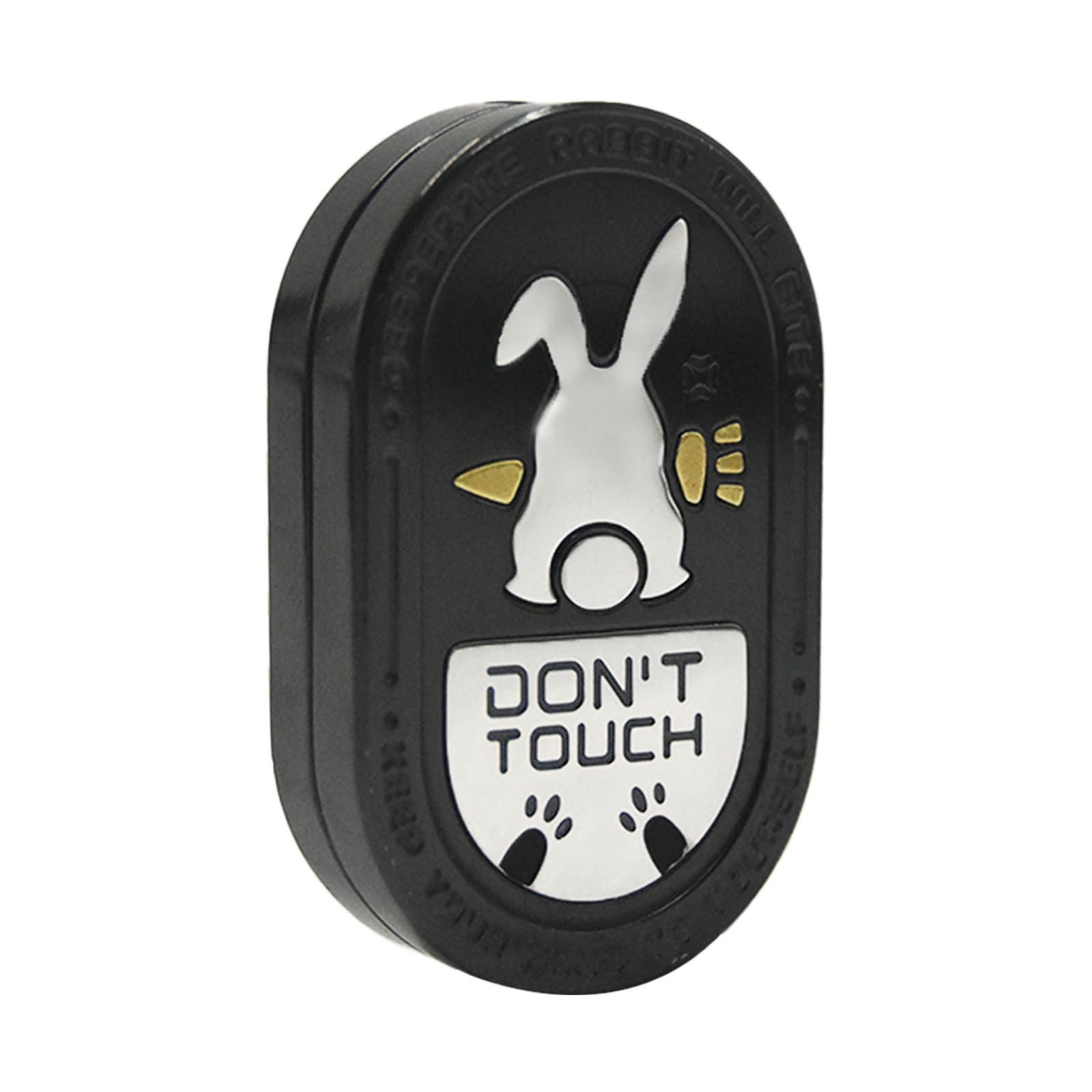 WaJexy Fidget Toys Adults, Premium Alloy Mechanical Fidget Toy, Rabbit Ding Ding Fidget Slider, Help Relieve Stress,Compact Portable Sensory Fidget Tool,Gifts for Adults and Teens (Black)