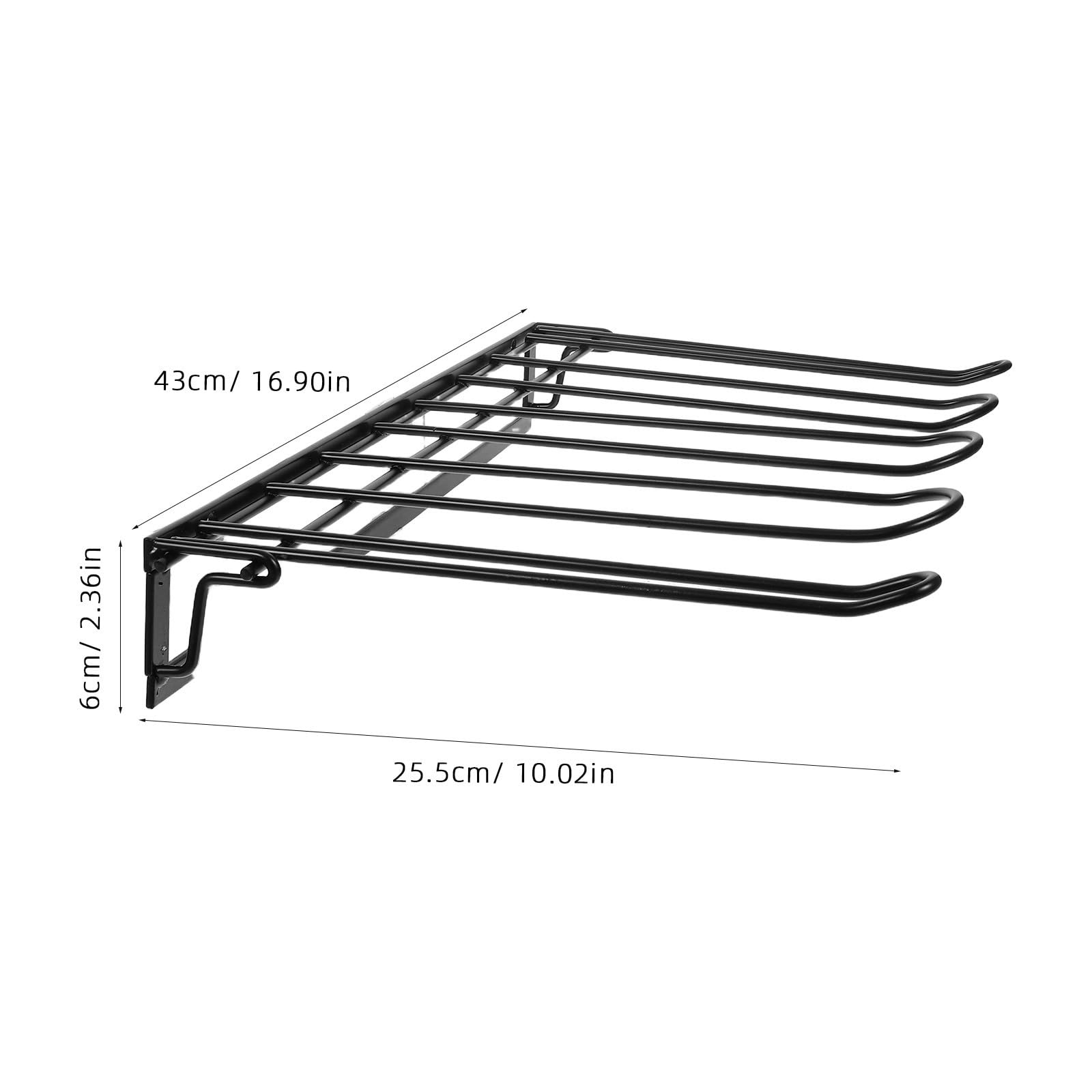 Organizador para Optimizar Espacio para Colgar de Botas Plegable Pared Soporte Metálico para Armarios Garajes y Entradas