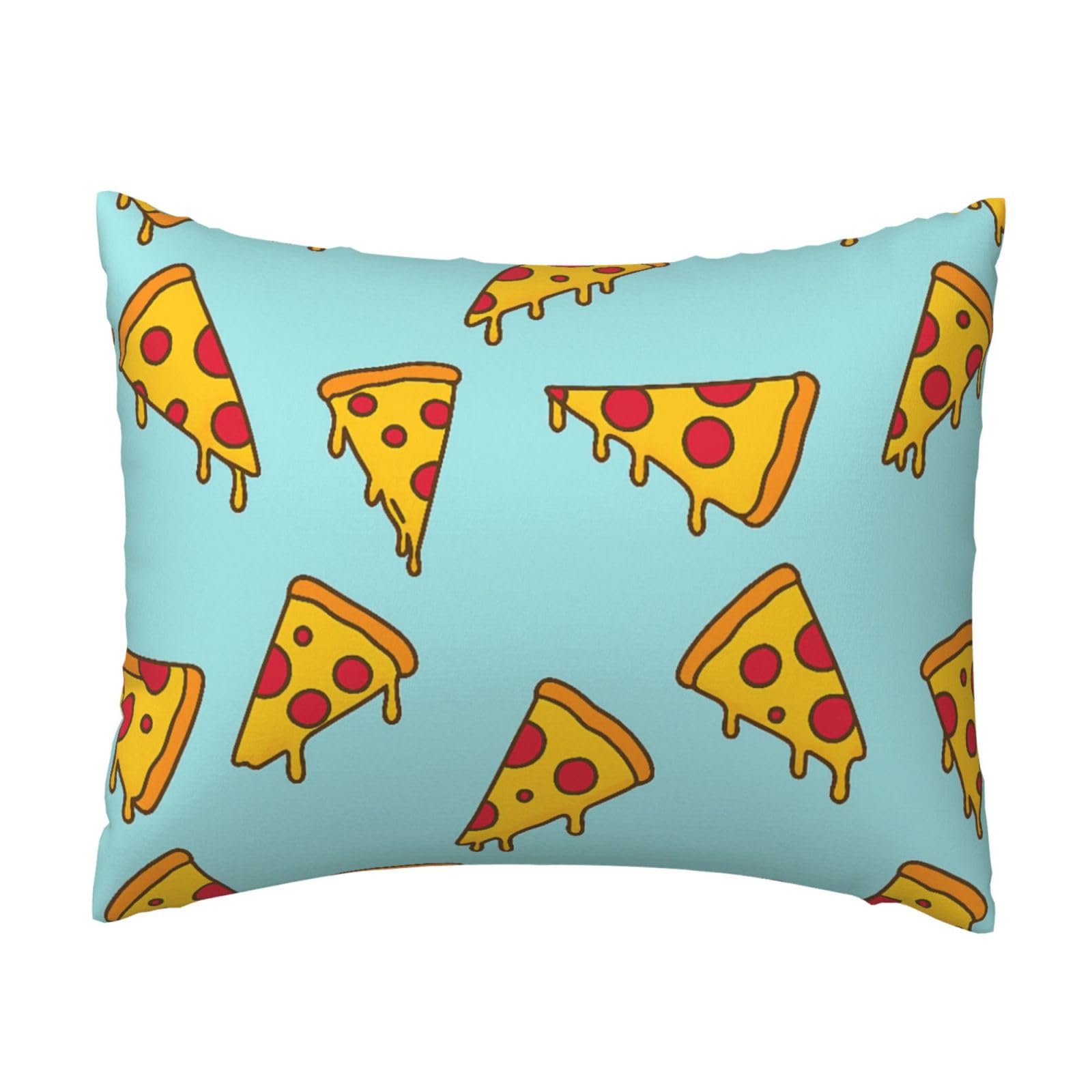 Delicious Cheese and Tomato Pizza Pillowcase Soft Plush with Zipper Decorative Pillowcovers 16x20 in