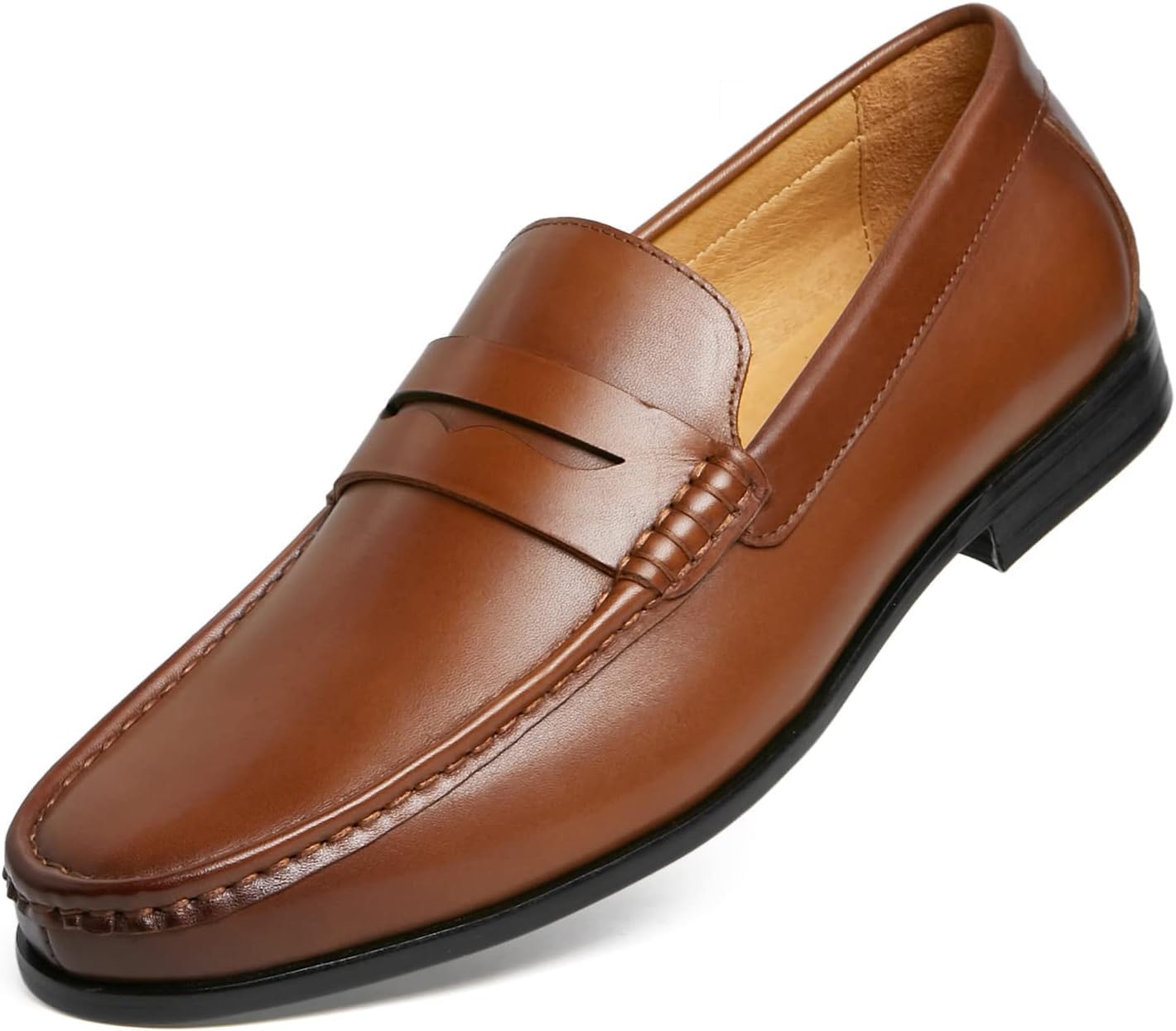 Journey West Mens Genuine Leather Dress Shoes Penny Loafers
