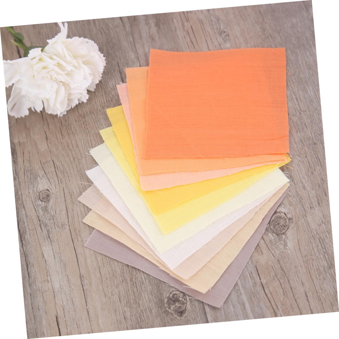 Operitacx 50pcs DIY Cotton Fabric Squares for Patchwork Sewing Handmade Craft Supplies Solid Color Quilting Material for Women and Girls