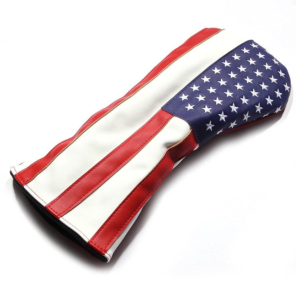 Fundas para cabeza de golf de Estados Unidos para conductor y maderas Fairway de cuero