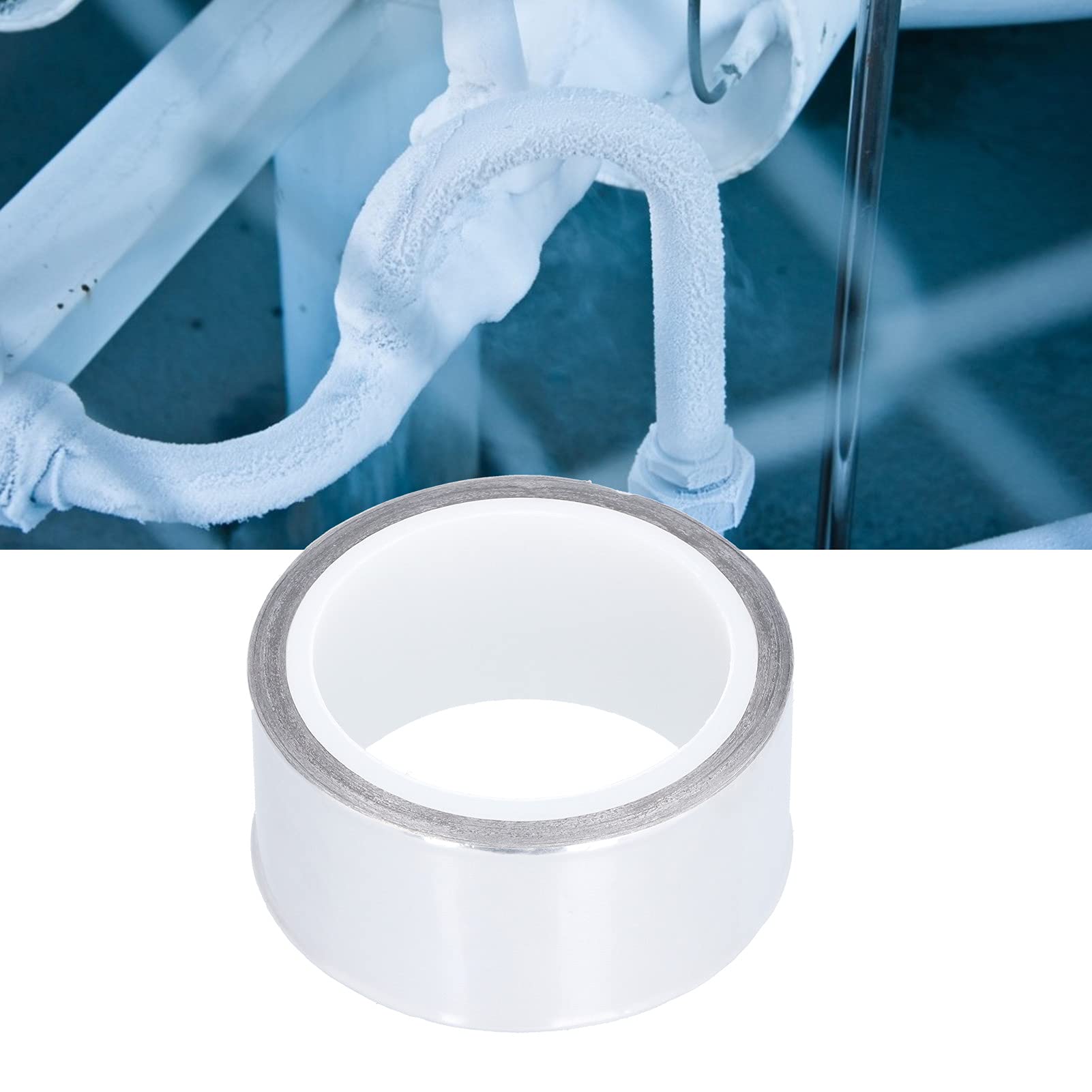 Cinta de papel de aluminio |Producto de sellado tolerante al calor y bloqueo de agua de 48 mm x 5 m |Reparación de conductos, tuberías y aislamientos de HVAC |Ignífugo y