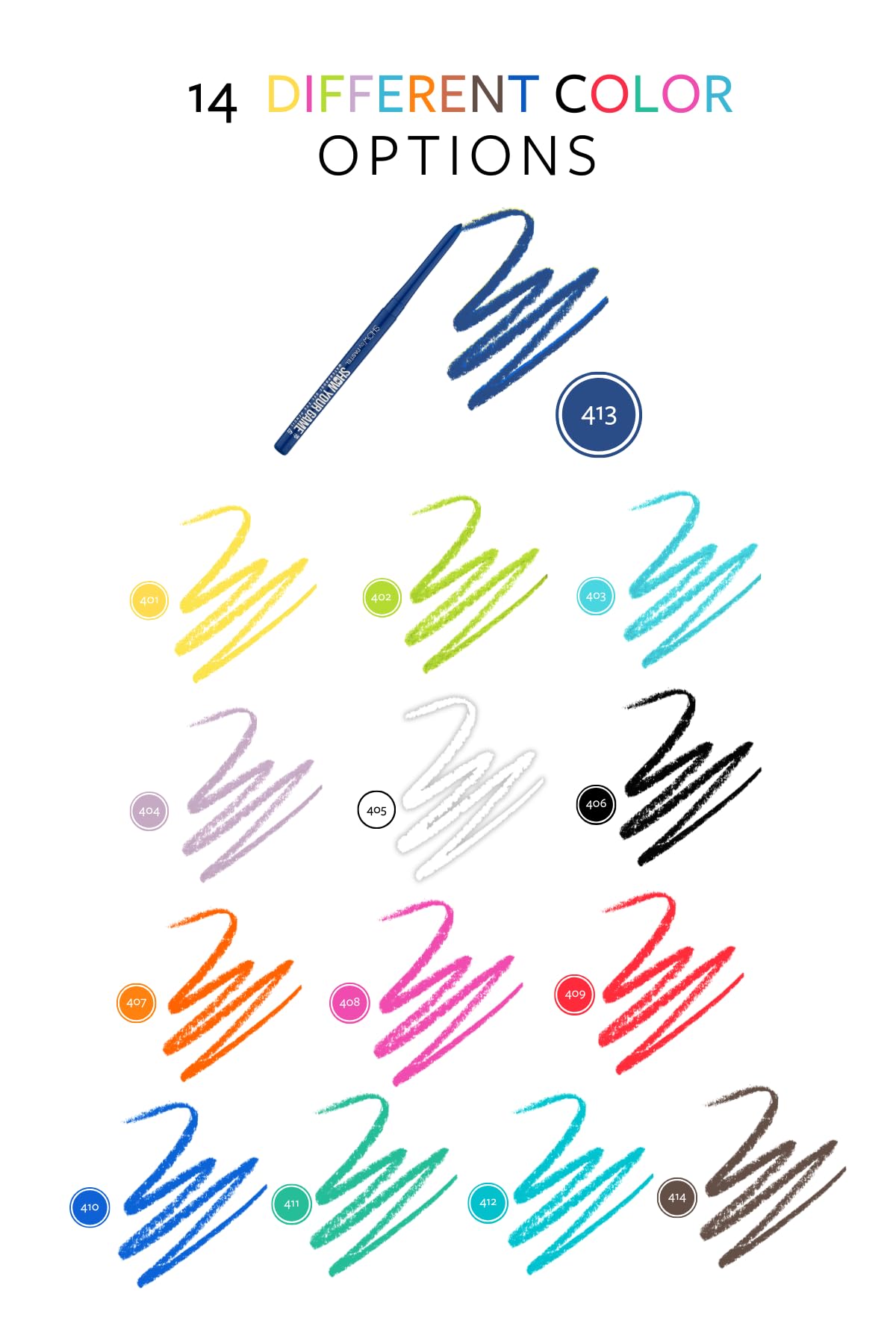 Show By Pastel Show Your Game Waterproof Gel Eye Pencil - Jel Göz Kalemi 413
