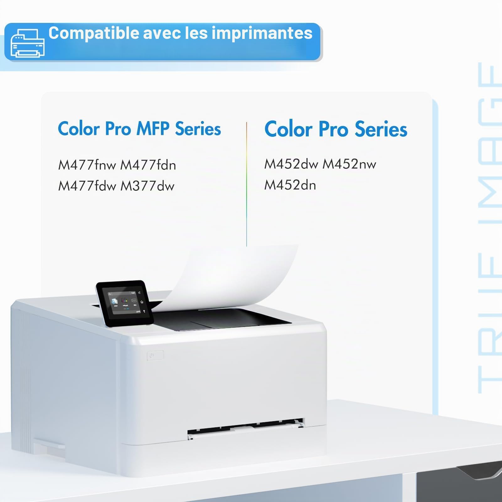 410A CF410A Compatible pour HP 410A 410X MFP M477fdw Toner 4-Pack