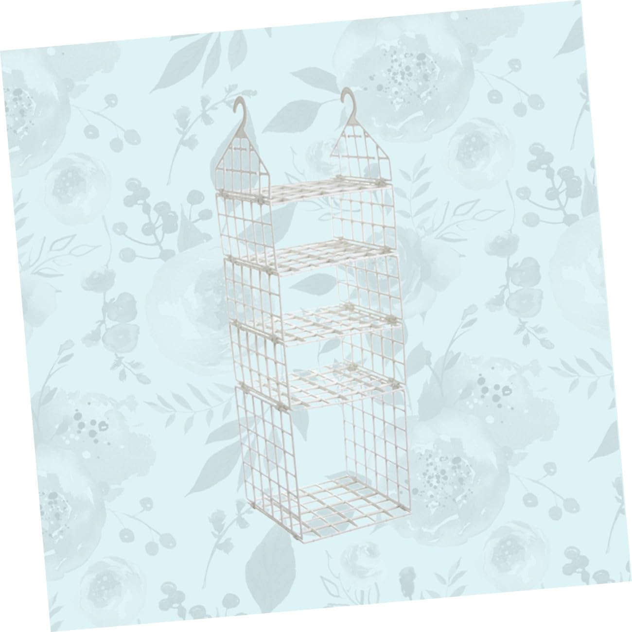 Levemolo Organizador Diseño Ventilado y Múltiples Capas de Armario de Plástico Plegable Colgante Blanco Ahorro de Espacio para Toallas y Accesorios Hogar