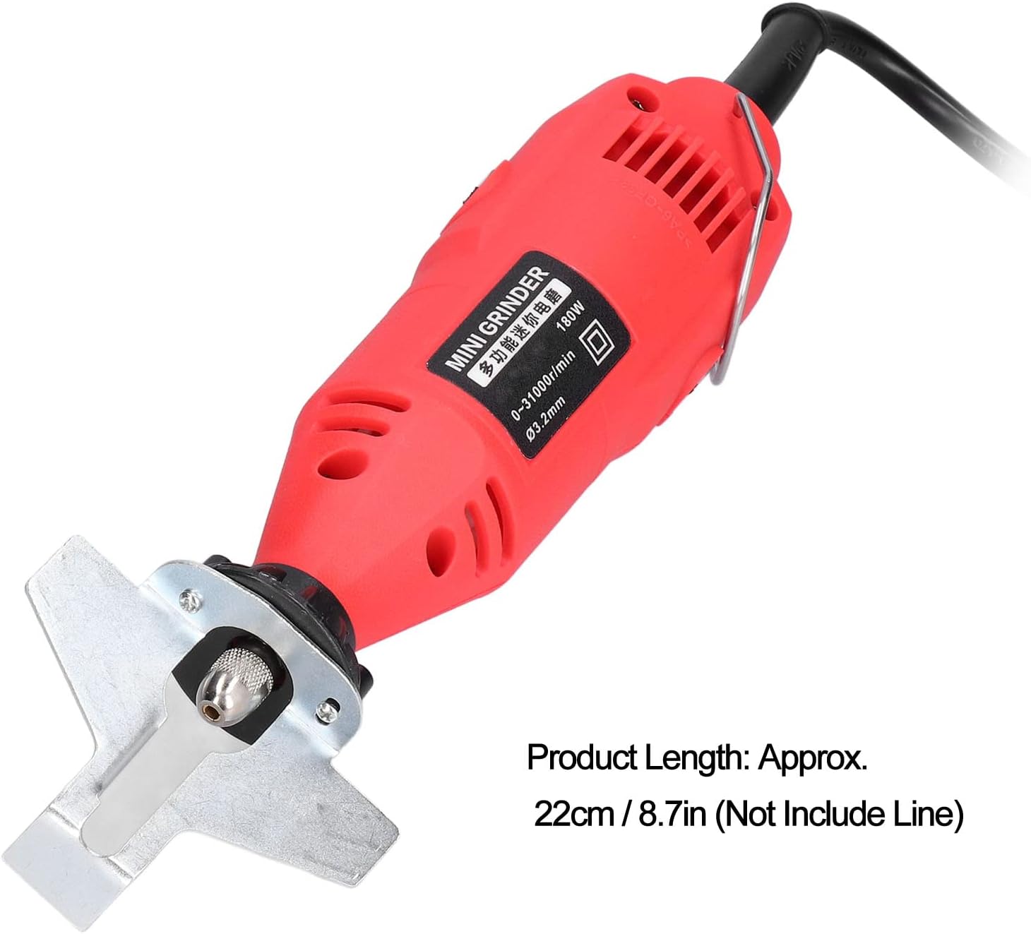 Electric Chainsaw Sharpener 180W, Portable Mini Chain Saw Grinder Attachment 31000rpm for Chainsaw Maintenance