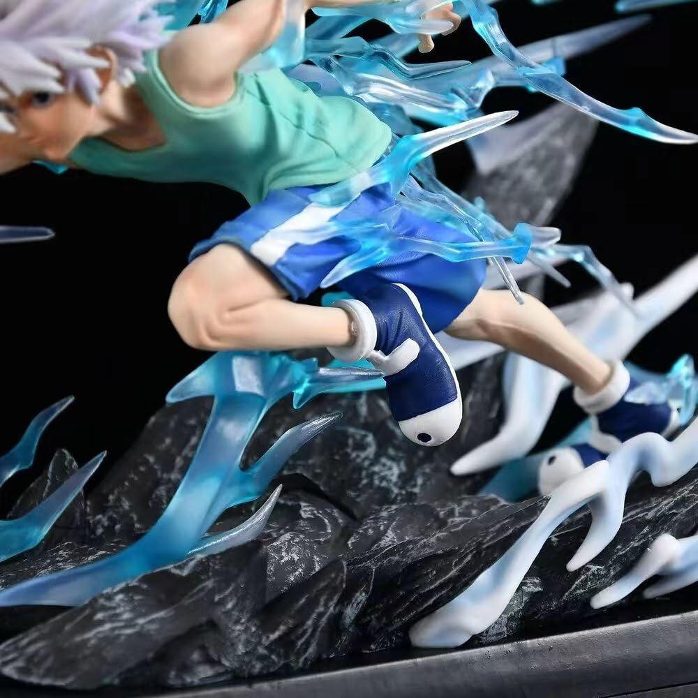 Killua Anime Figur - Sitzendes PVC Modell, 13cm