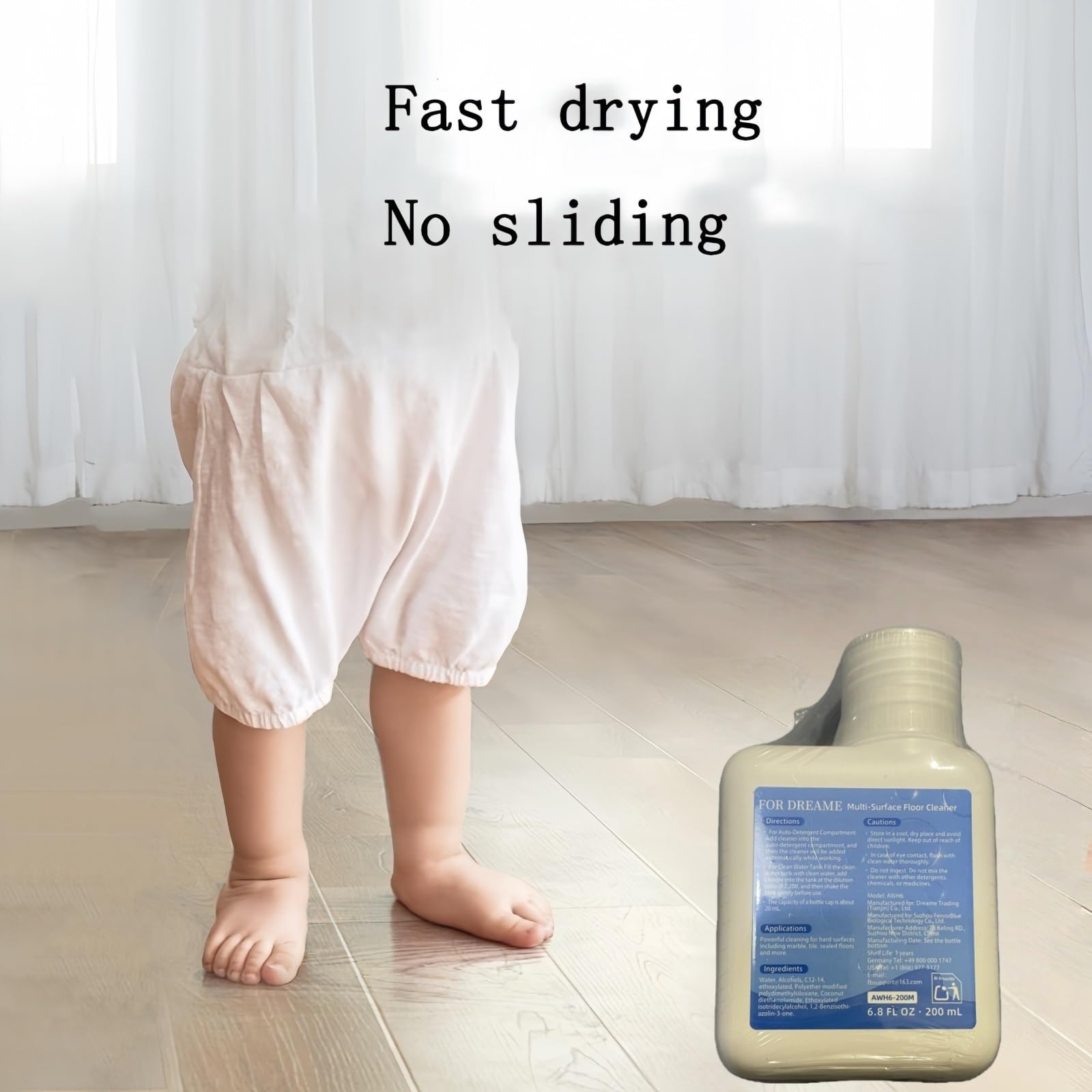 Detergente For Pavimenti Originale Da 200 Ml Compatibile Con Dreame V11/V12/T10/T20/T30/H11/H12/H13/H14/H16/H20/H30/X30/X40/X50/S50/XS30/L20/M13 Aspirapolvere(3 pcs)