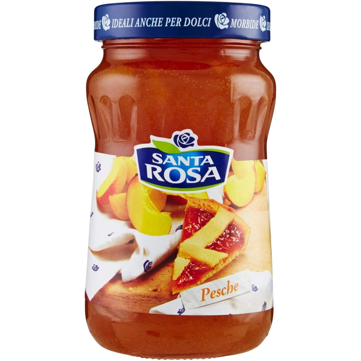 Confettura di Pesche 600 g – Marmellata Ideale per Colazione, Crostate e Dolci dal Gusto Dolce e Fruttato – Variazioni 4/8/12 Pezzi (12 PEZZI)