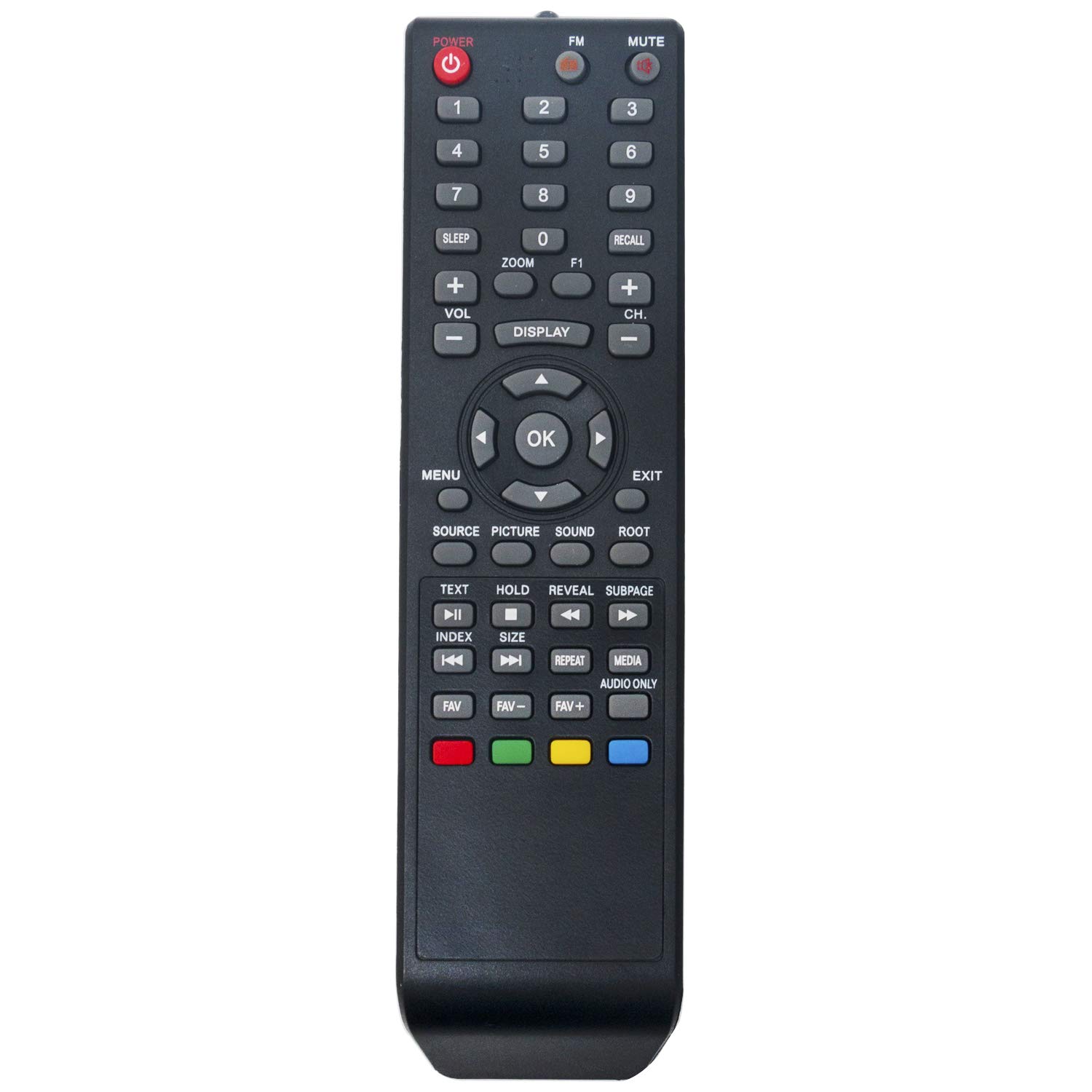 REMOTE HOUSE RH2371 Replacement Remote Control Compatible for VU HD LED Smart TV 40D6575 43D6575 49D6575 LED-32K160M