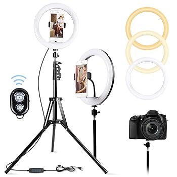 【❤初心者でも本格的なプロさながらのスタジオ撮影OK♪❤】LEDリングライト ❤初心者でも本格的なプロさながらのスタジオ撮影OK♪❤】LED