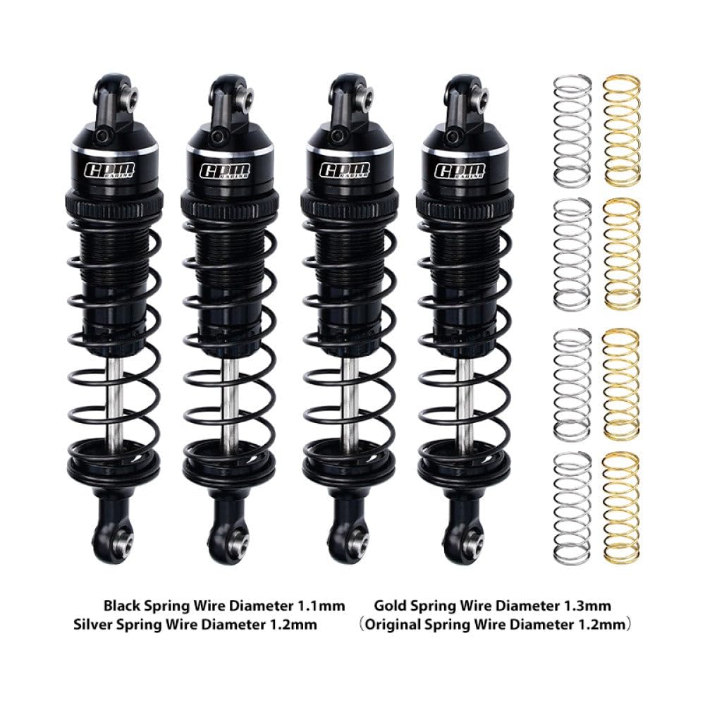 Amazon.com: Aluminum Alloy Adjustable Shocks 87mm 4Pc Front and