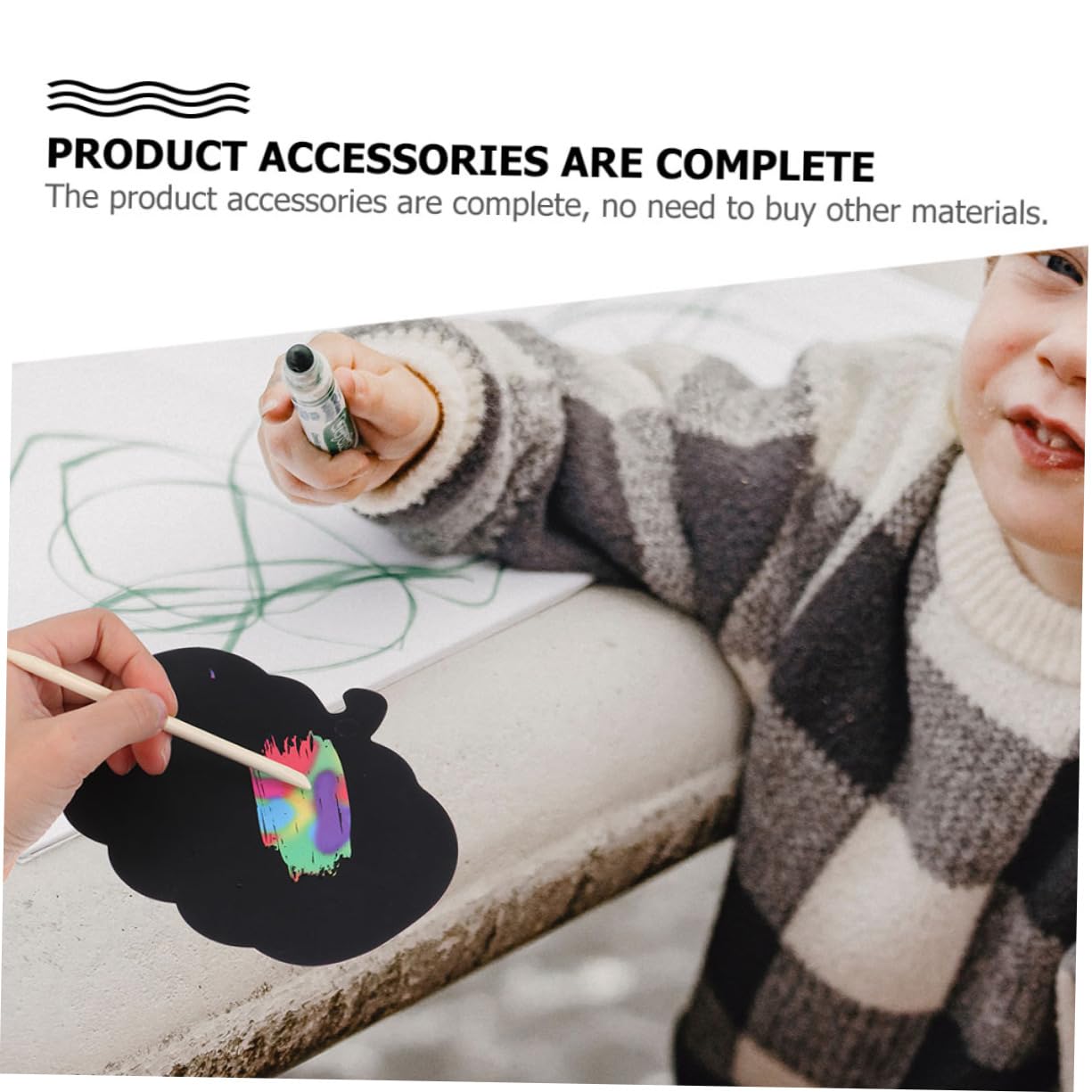 CIYODO Halloween Craft Supplies 48pcs Children's Scratch Paper Scratch Off Cards Fun DIY Pumpkin Activity