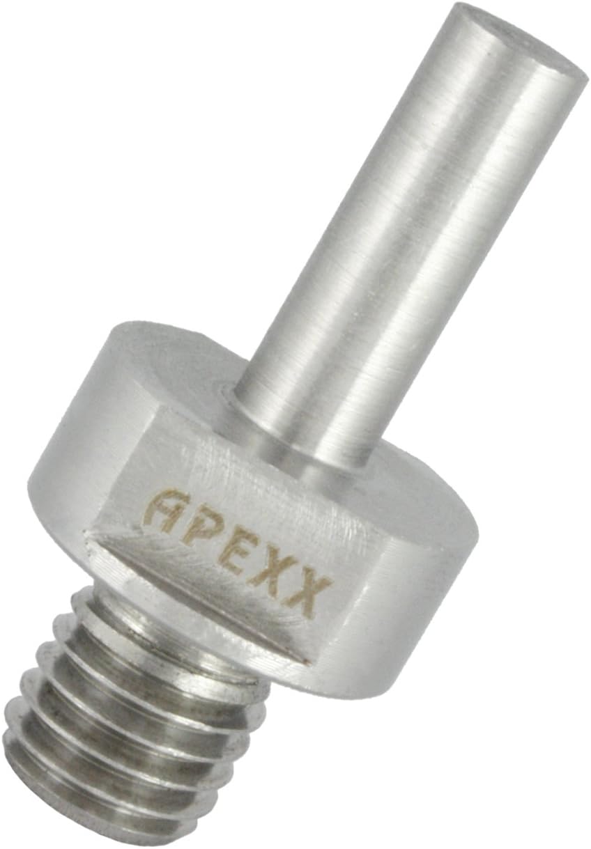 Apexx 10101-01005 Adapter 5/8-Inch 11-Male Thread to 3/8-Inch Straight Shank for Electric Hand Drills