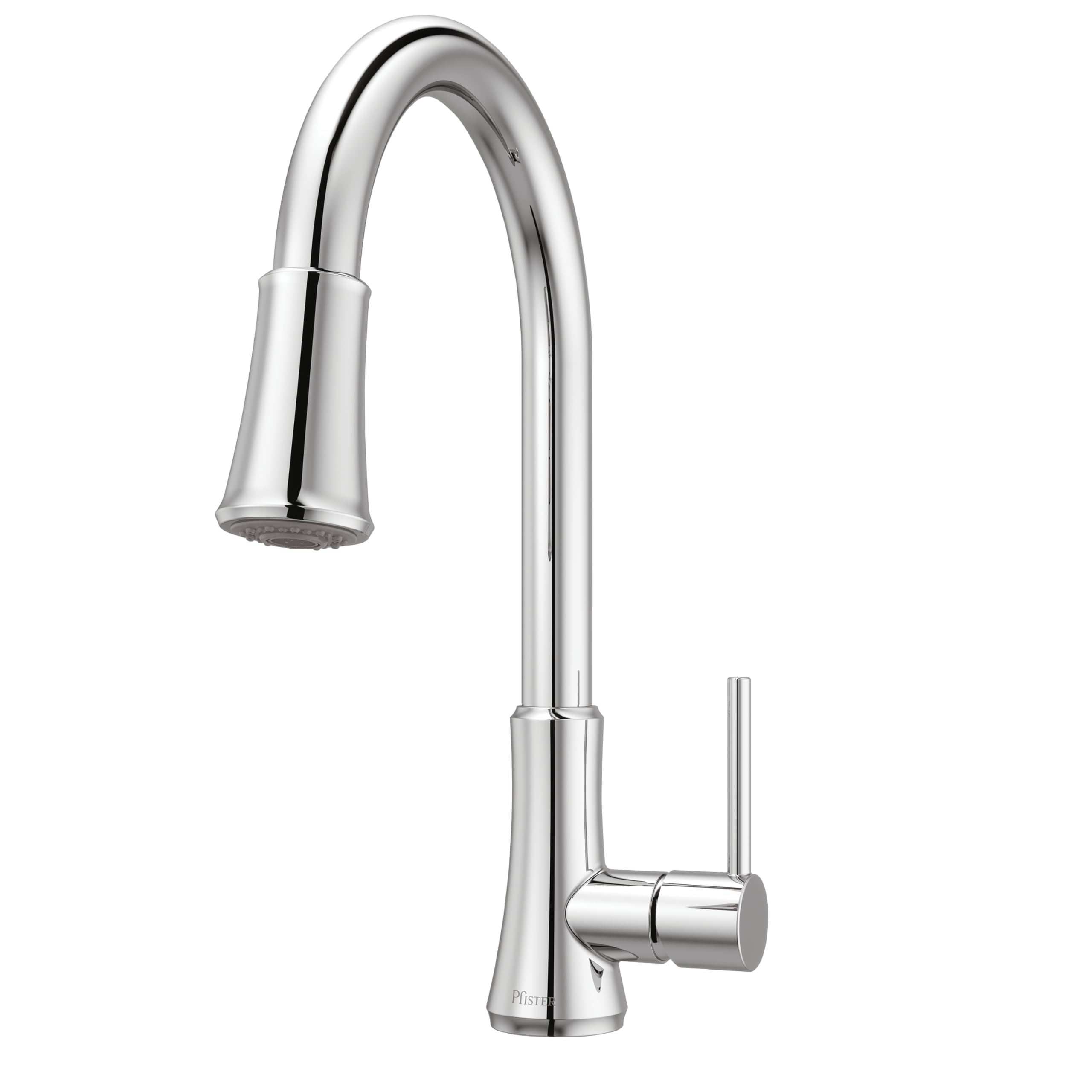 Pfirst Series Kitchen Faucet with Pull-Down Sprayer, Single Handle, High Arc, Polished Chrome Finish, G529PF2C