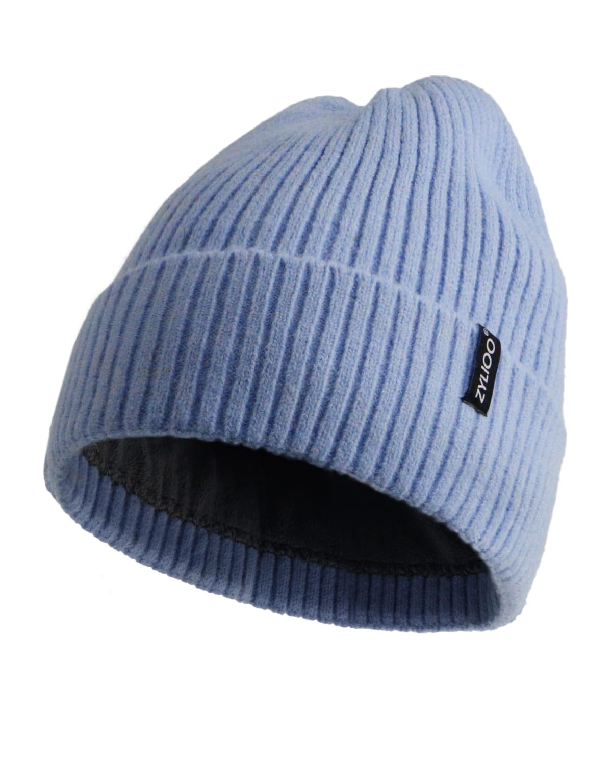 Zylioo XL/XXL Beanie Hats for Big Heads, Winter Knitted Beany Hats, Warm Slouchy Cuffed Skull Watching Cap