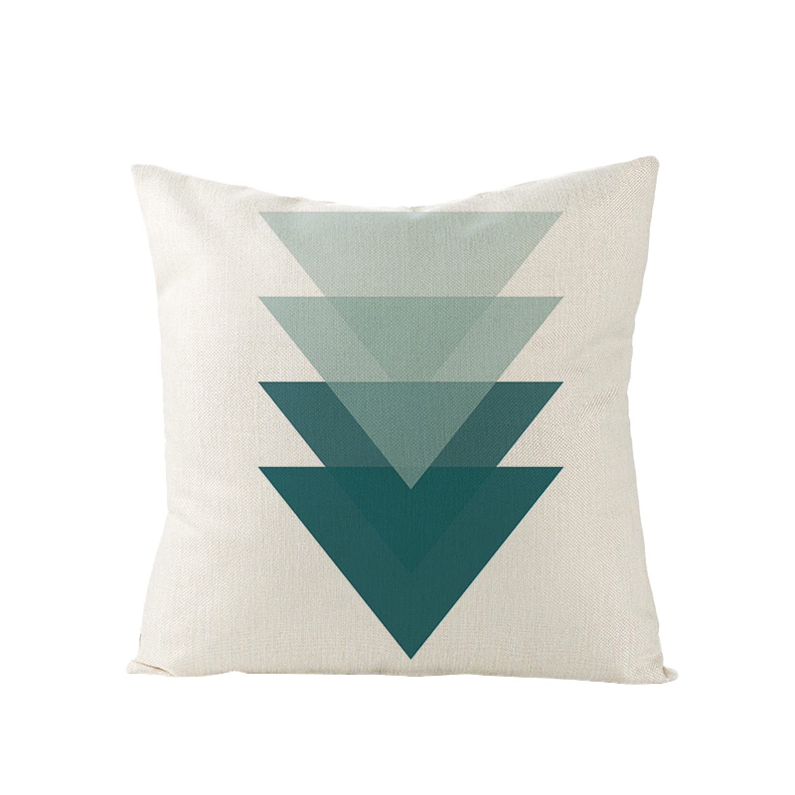 Sofa Fundas Cojines 60x60 Pack de 4 Cuadrado,Funda de Almohada Lino con Cremallera Invisible,Funda de Cojín Decoración para Hogar Sala Cama Jardín Silla Coche-geometría