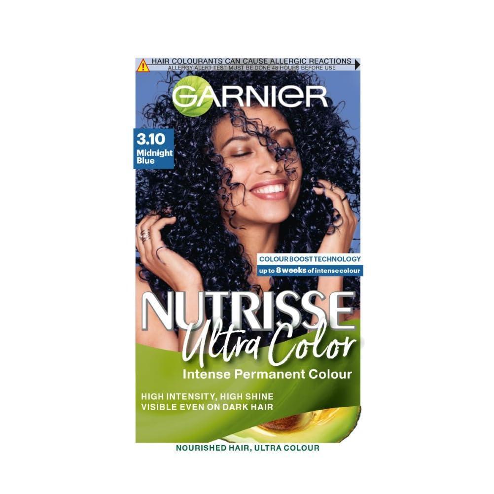 Garnier Nutrisse Permanent Hair Dye, Natural-looking, hair colour result, For All Hair Types, 4.3 Dark Golden Brown