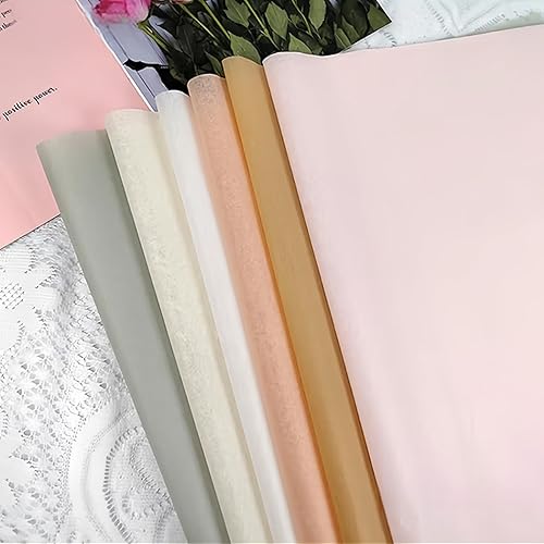 Miniatura 8 de FZDSKBZ Papel de seda sin ácidos para almacenamiento, 80 hojas de papel de regalo floral, papel coreano de 19.7 x 27.5 pulgadas para flores,