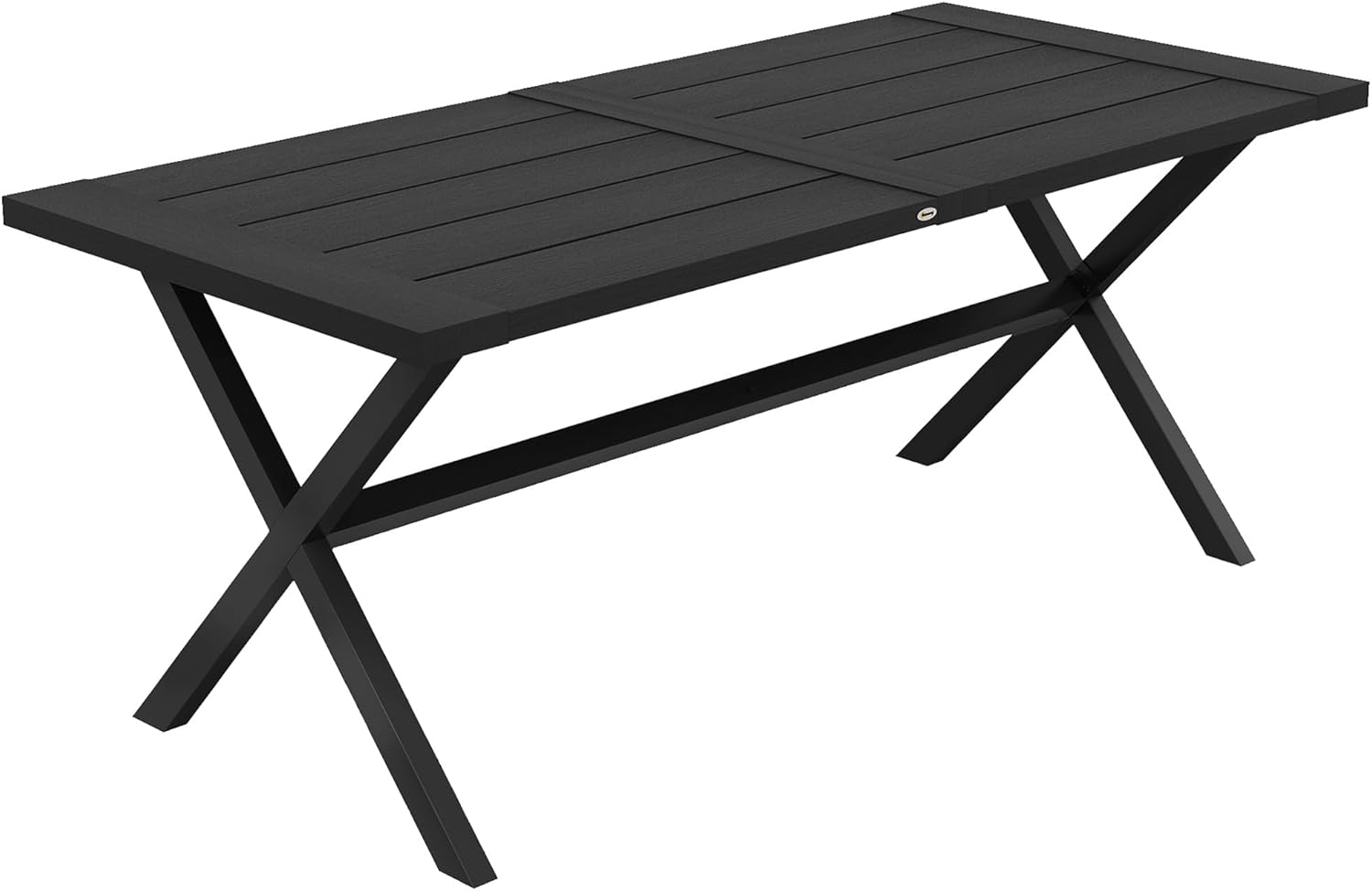 Outsunny 71" Outdoor Dining Table for 6 People, Rectangle Garden Table