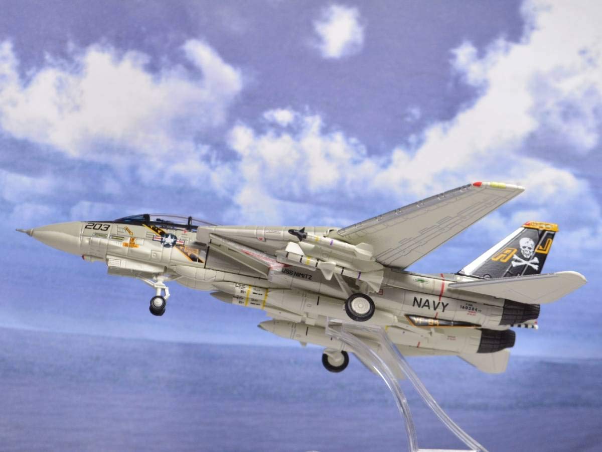 F 14 A アメリカ　海軍 第84戦闘飛行隊　ジョリーロジャース　空母ニミッツ Amazon | 1/144 金属製完成（限定600個） F-14A アメリカ海軍 第84戦闘