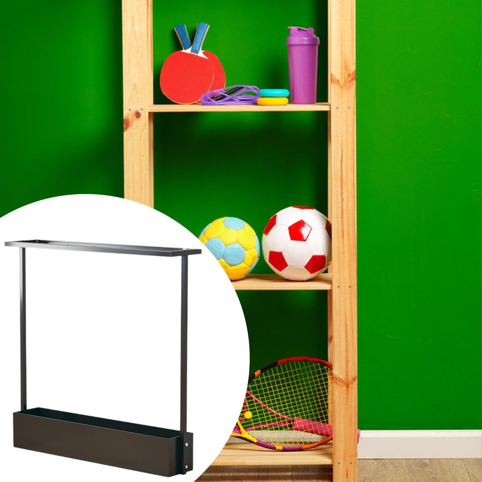 Espositore in Metallo per Racchette da Tennis e Badminton, Soluzione compatta per la conservazione Sportiva.