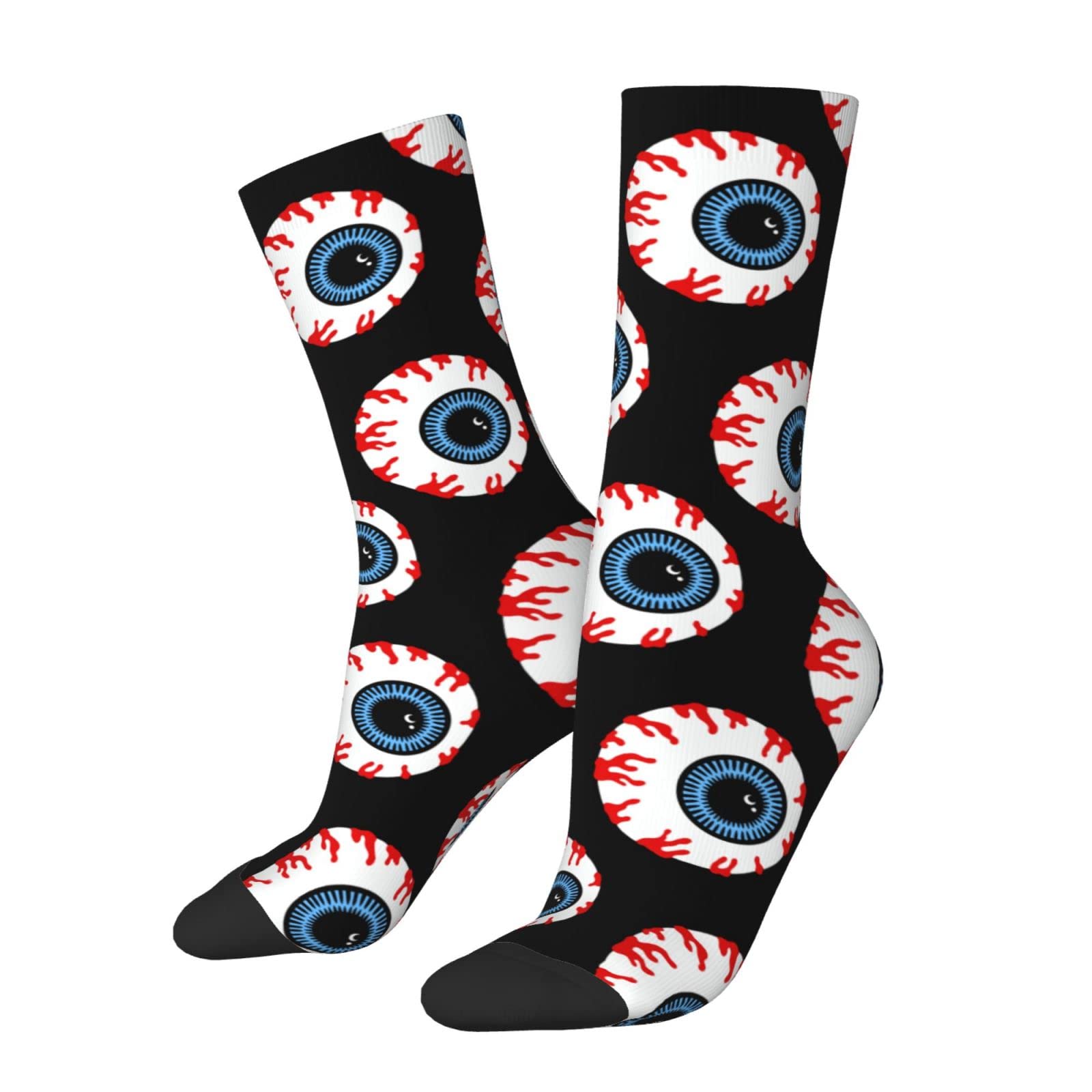 Unedskck Eyeball Socks Funny Novelty Crew Socks Gift for Men Women Teen
