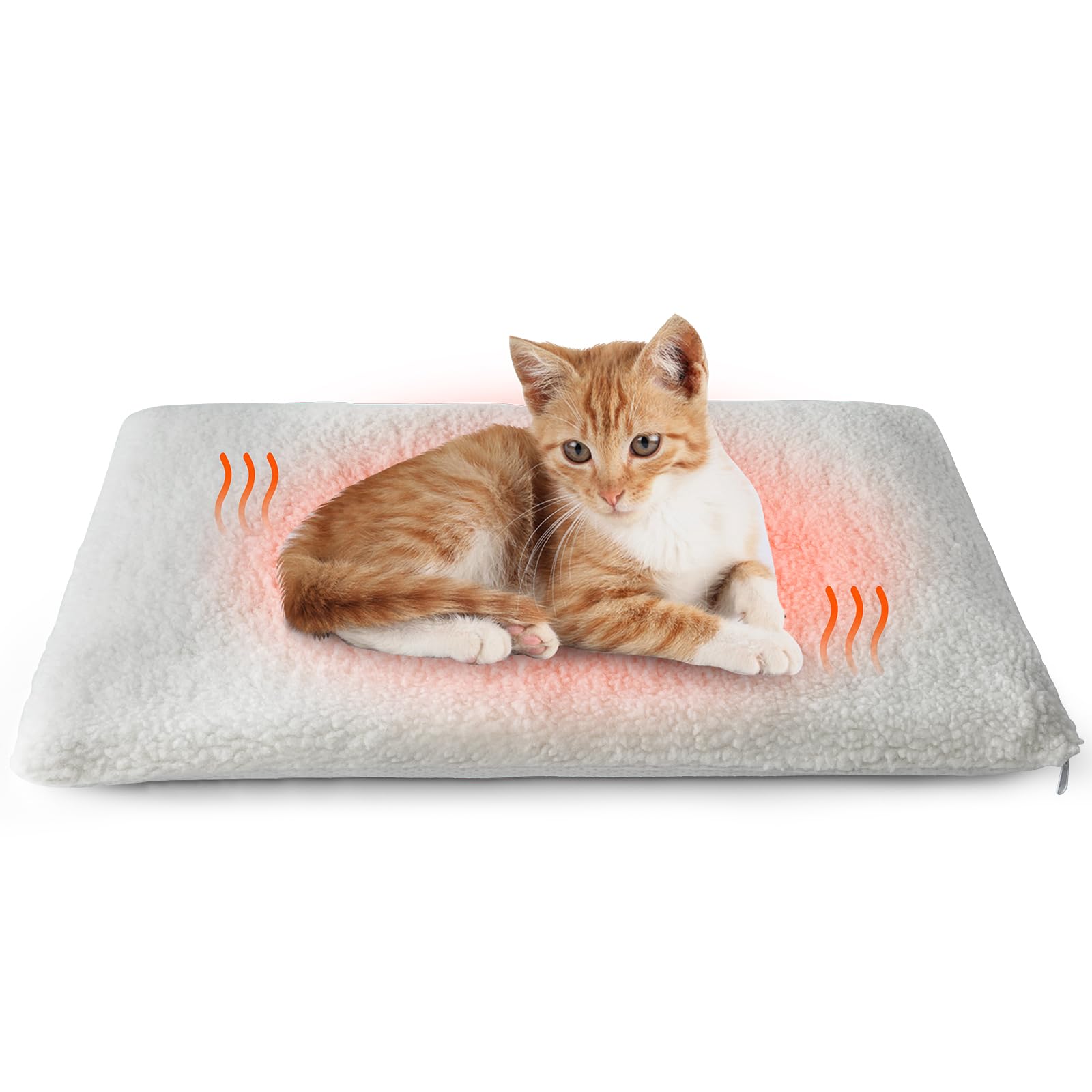 Cuccia Coperta Autoriscaldante Per Gatti E Cani – Caldo Senza Elettricità, Morbida, Lavabile, Beige Taglia M