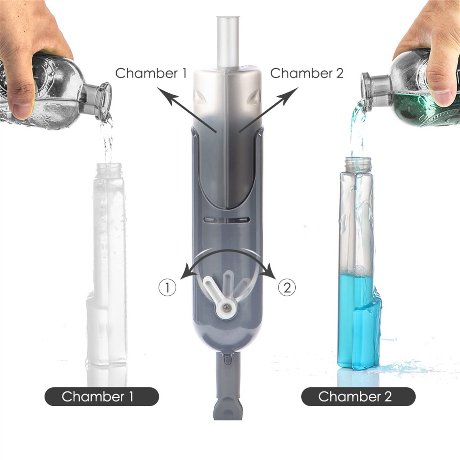fregar Spray FRUEBA for LIMPIEZA for EL PISO CON LAS PADRES LÁFICADAS DE 3 UNIDOS MÁQUINA DE MICROFIBRAS DE DIRECTO HOJA CON 410 ml Botella recargable for el piso de la cocina del hogar Azulejos de c