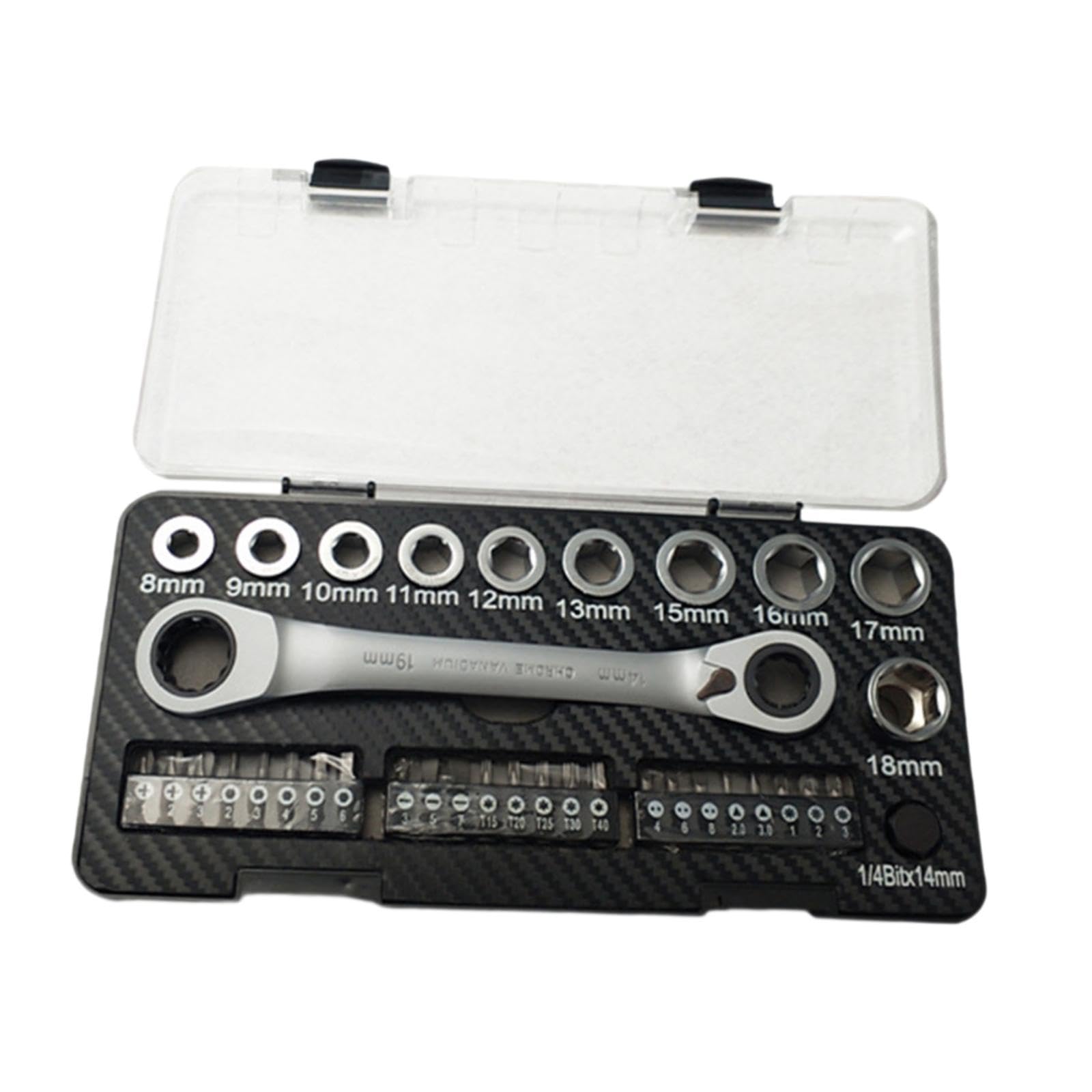 SKKWJEGE 36 Pieces Ratcheting Combination Wrench Set for Household Double Head Wrench