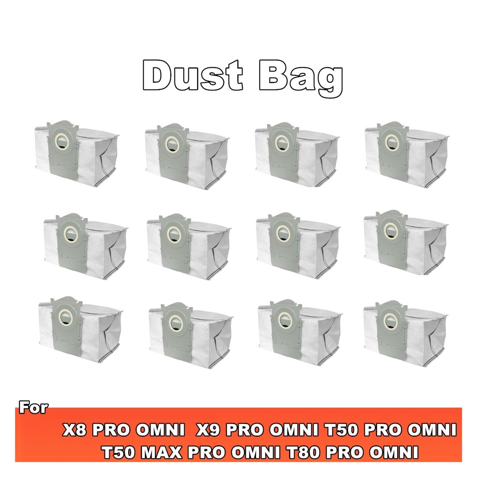 Bolsas De Polvo De Aspiradora,Compatible con ECOVACS X9 Pro Omni T50Pro