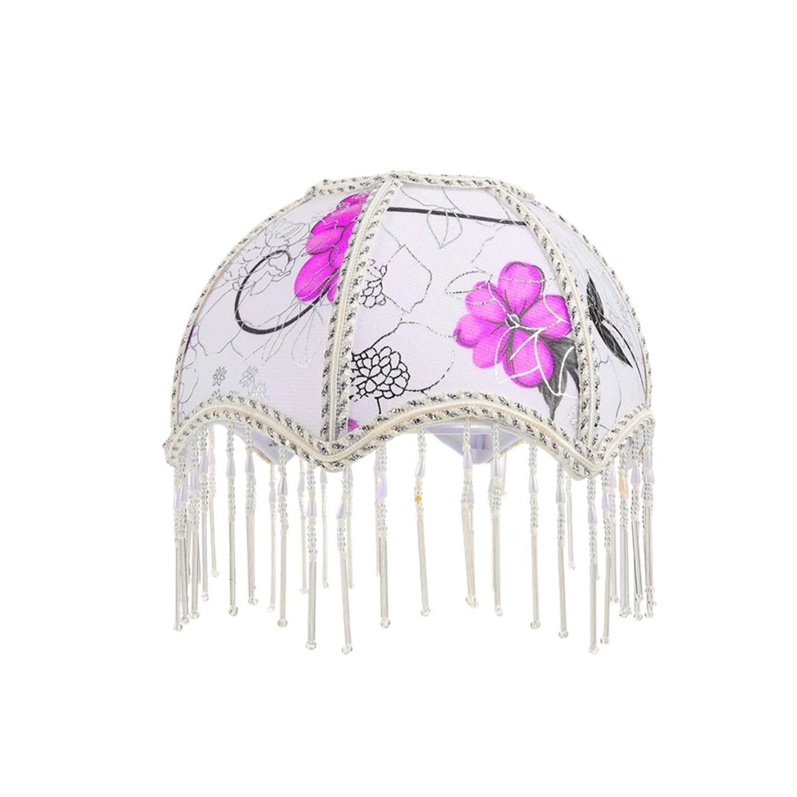 Luysgbxr Multi Tassel Lampshade Retro Umbrella Tassel Fringe Fabric Lampshade Table Lamps Shades